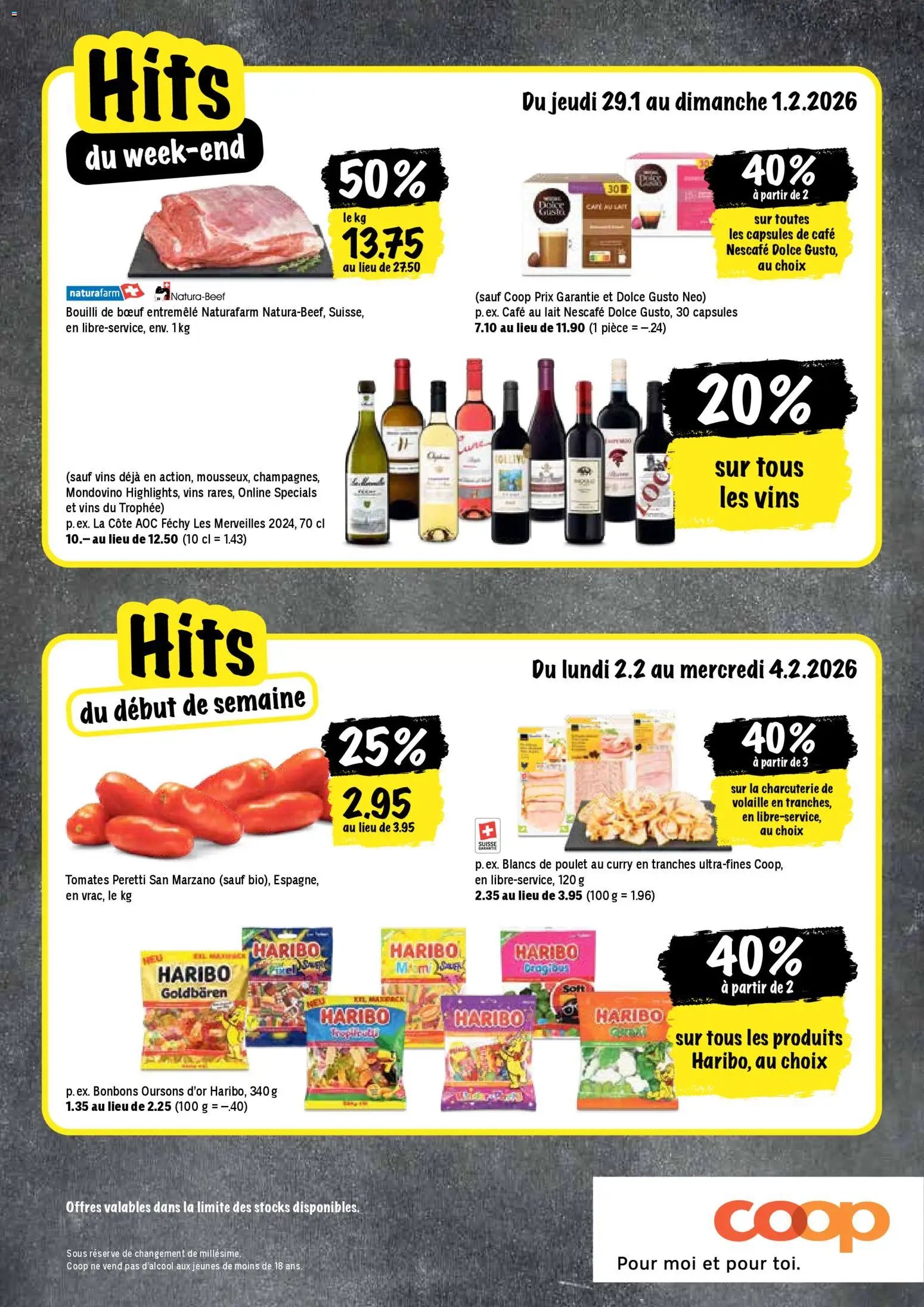 Coop - Les actions de la semaine (2026-01-29 - 2026-02-04)