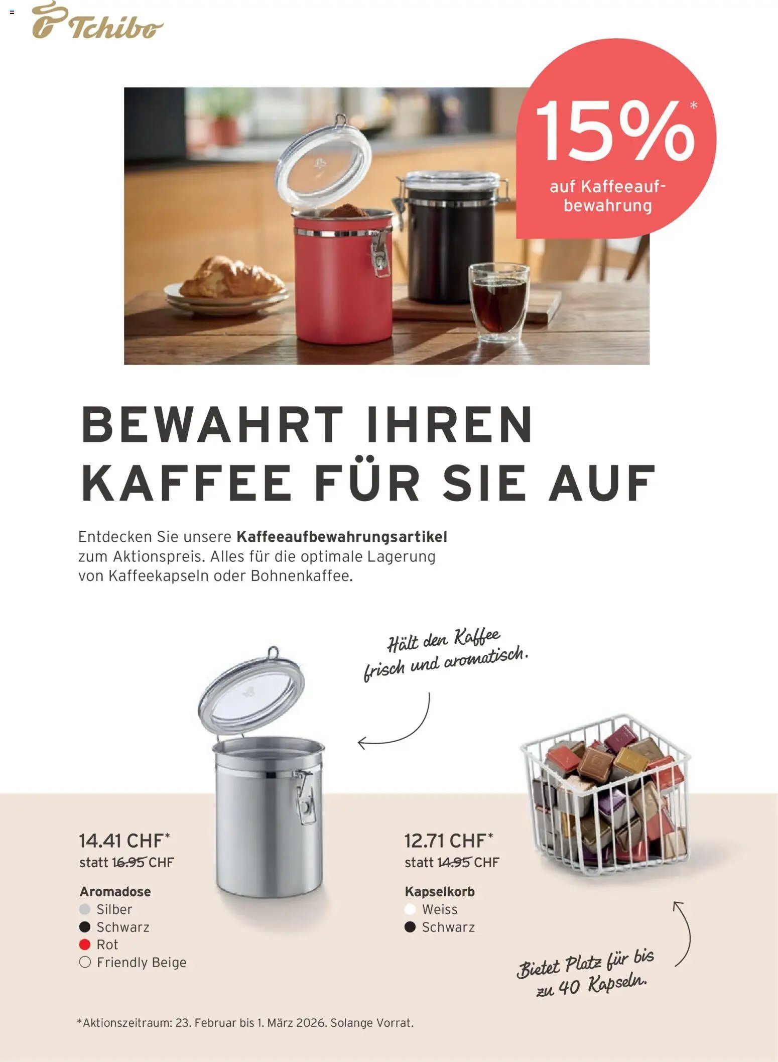 Tchibo Aktionen Lieblingslooks (2026-02-24 - 2026-03-16)