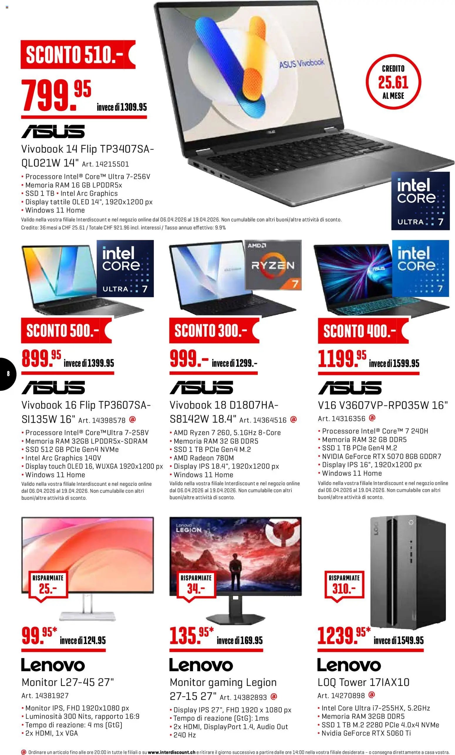 Interdiscount aktionen IT (2026-04-06 - 2026-04-19) | 8