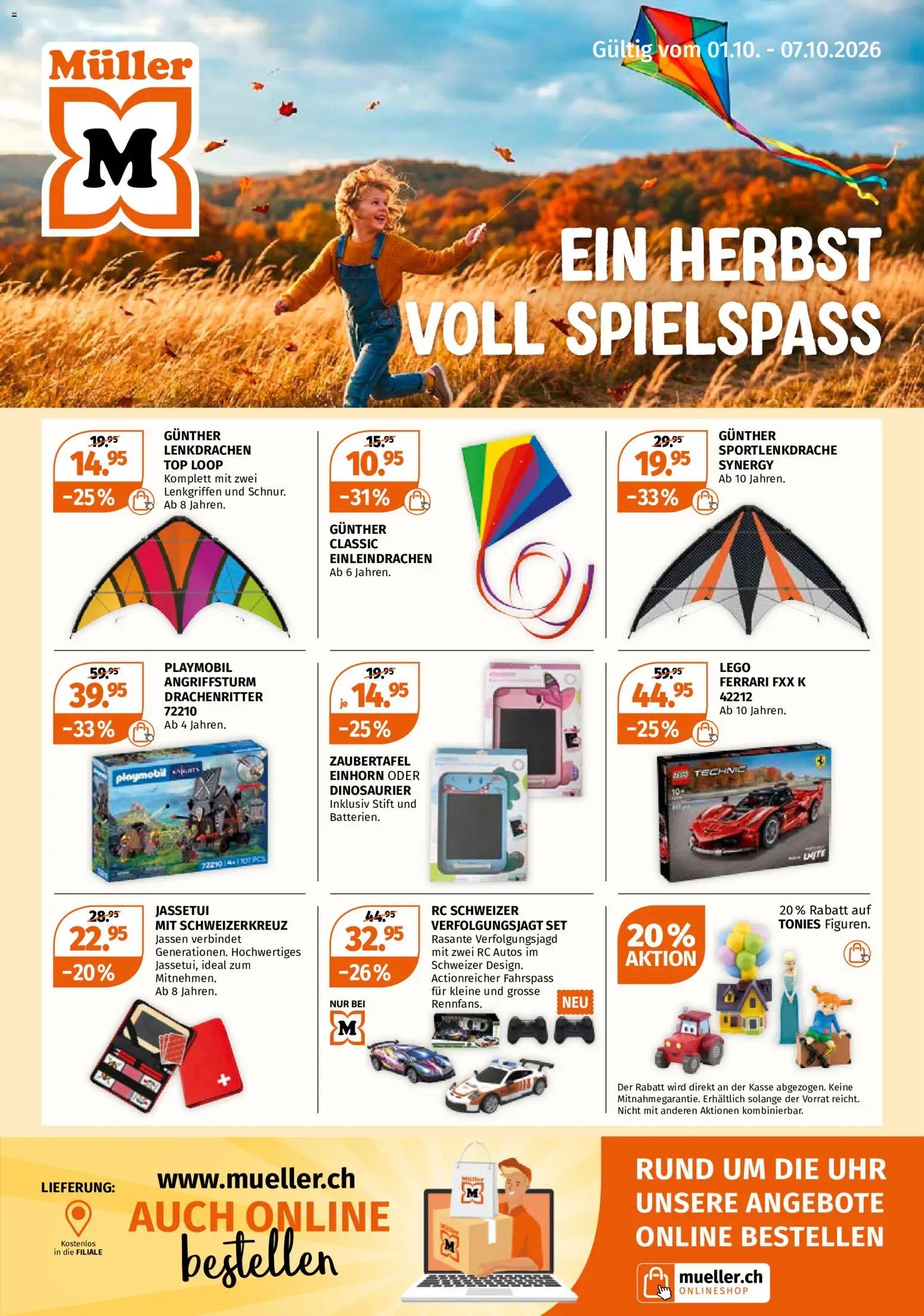 Müller aktionen Ein Herbst voller Spielspass