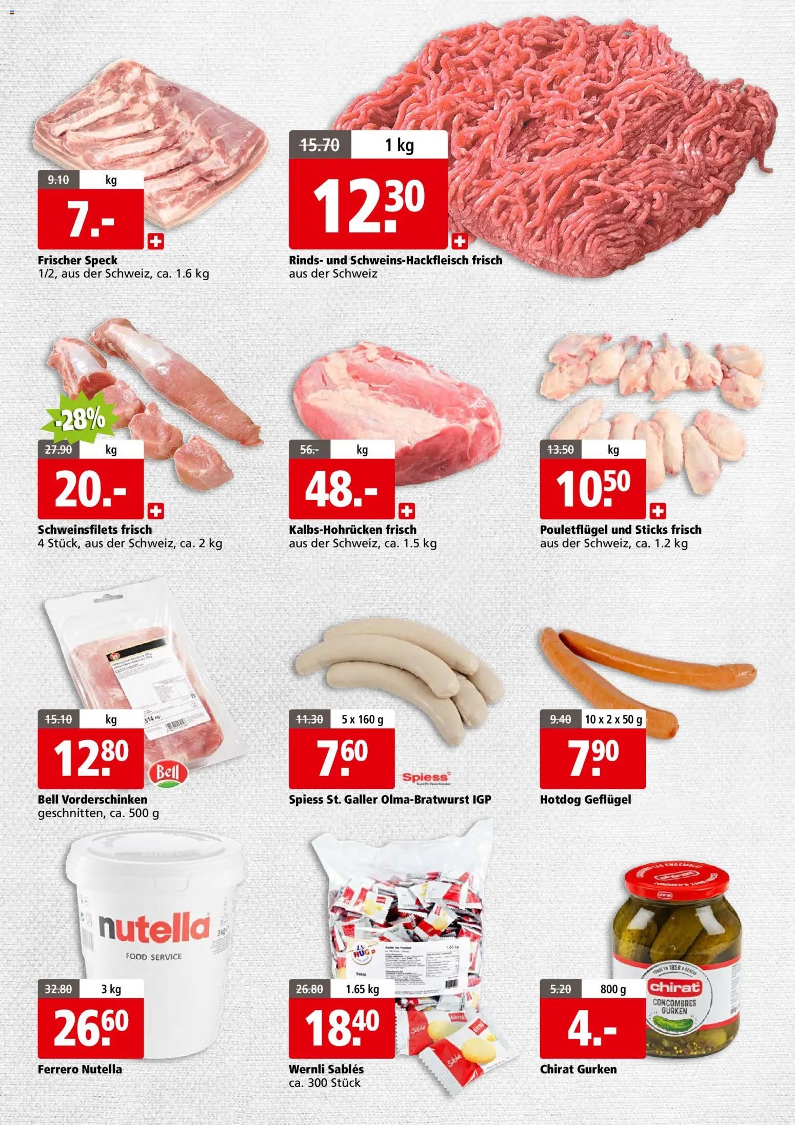 Aligro aktionen Business Schlieren, Gossau SG, Frauenfeld, Rapperswil-Jona, Sargans, Bern