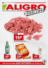 Aligro aktionen Business Schlieren, Gossau SG, Frauenfeld, Rapperswil-Jona, Sargans, Bern
