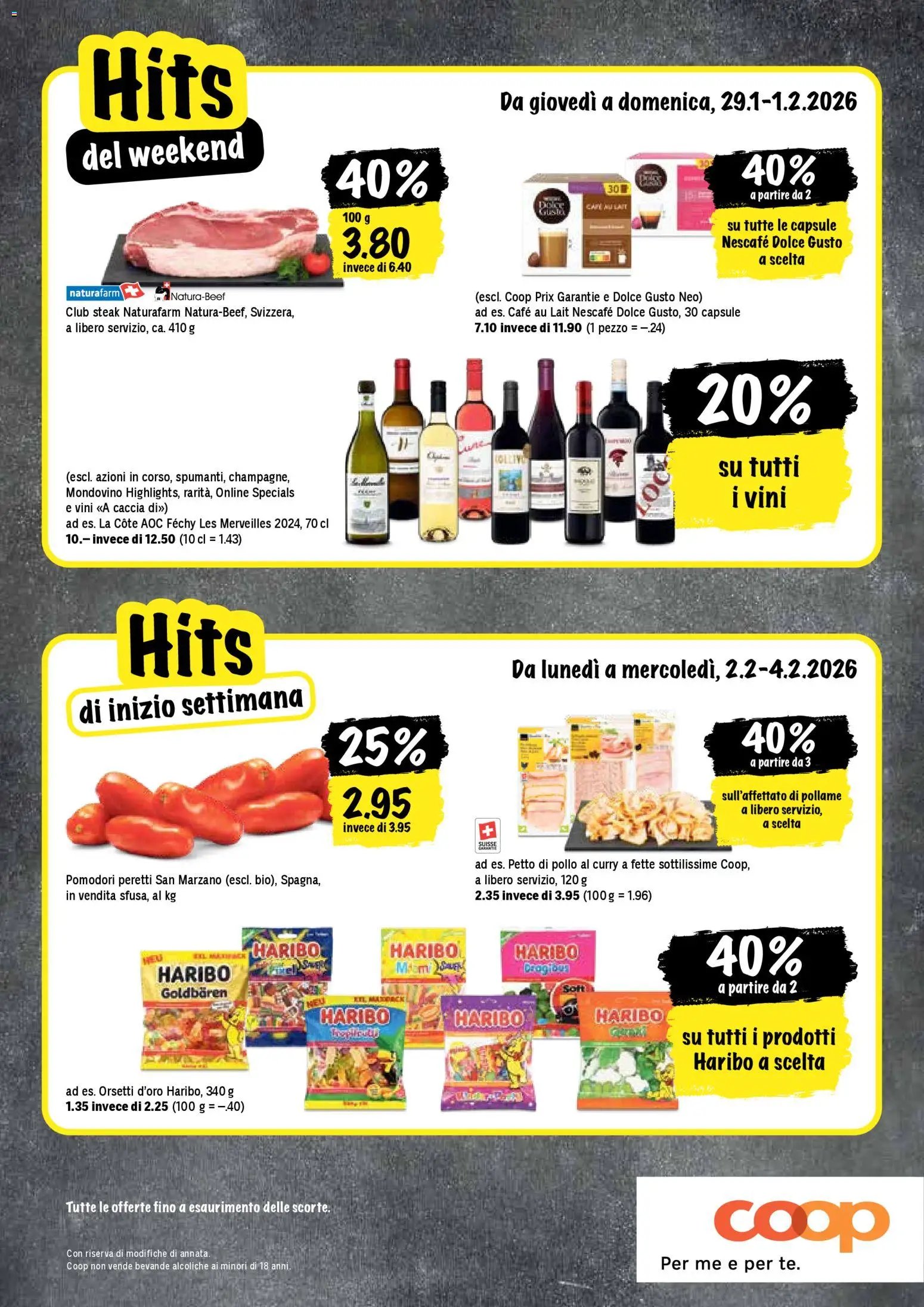 Coop - Una settimana di azioni (2026-01-29 - 2026-02-04)