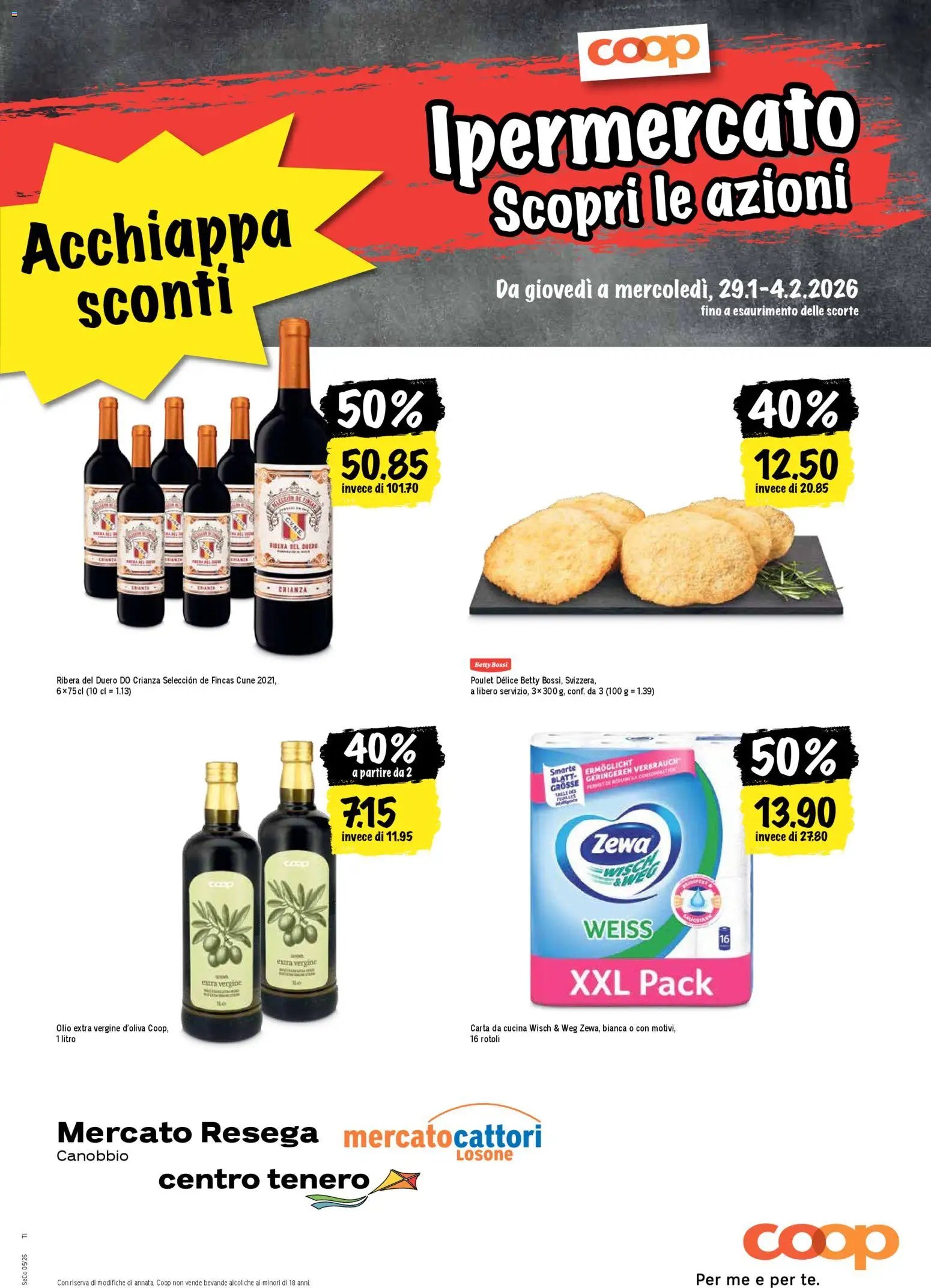 Coop - Una settimana di azioni (2026-01-29 - 2026-02-04)