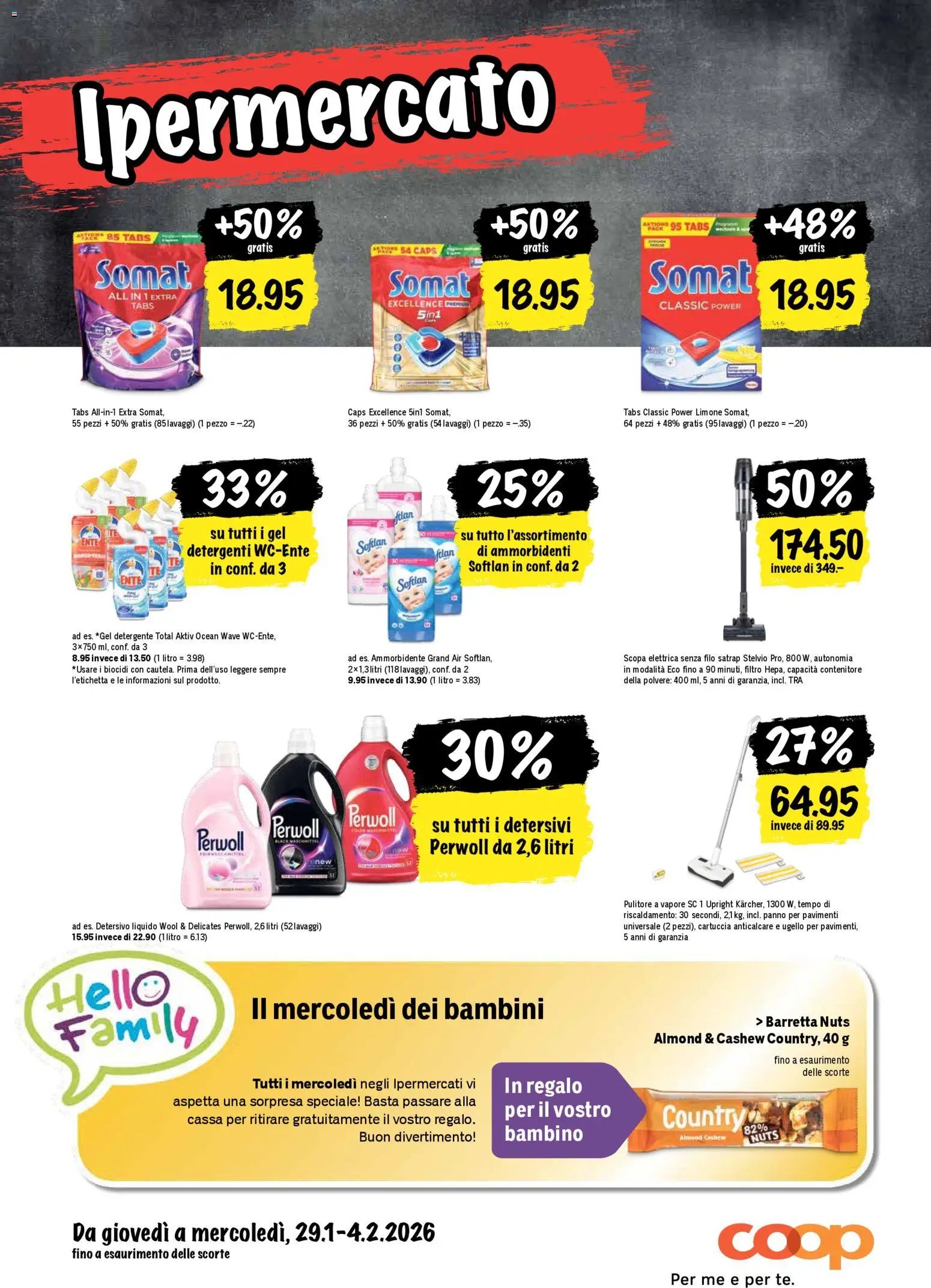 Coop - Una settimana di azioni (2026-01-29 - 2026-02-04)