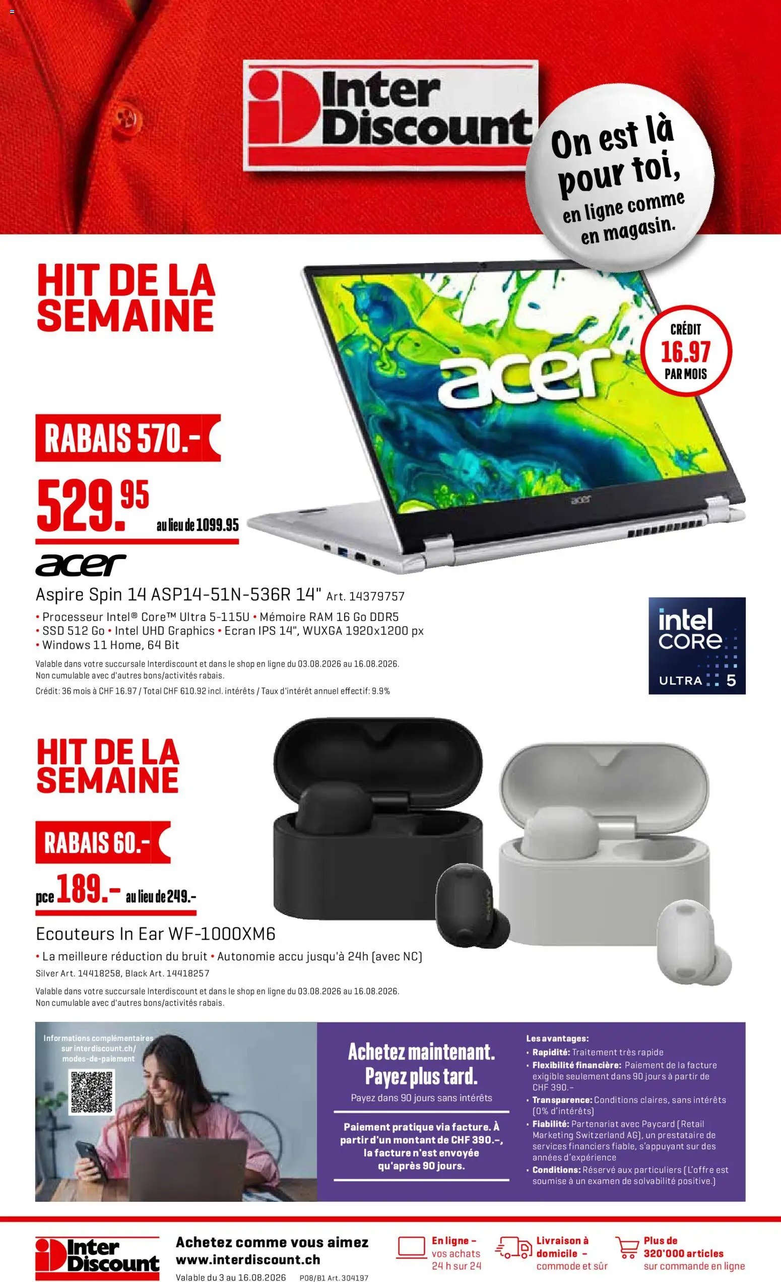 Interdiscount aktionen FR