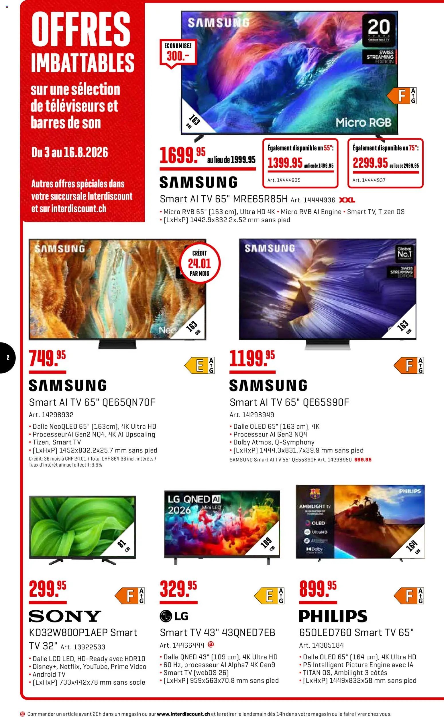 Interdiscount aktionen FR