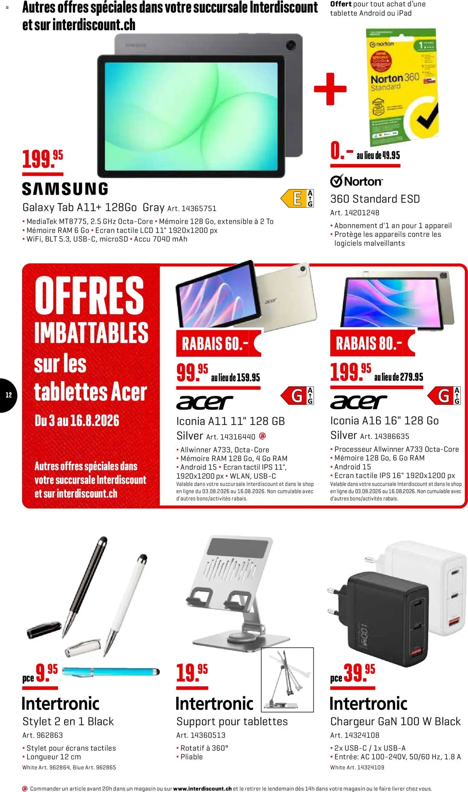 Interdiscount aktionen FR