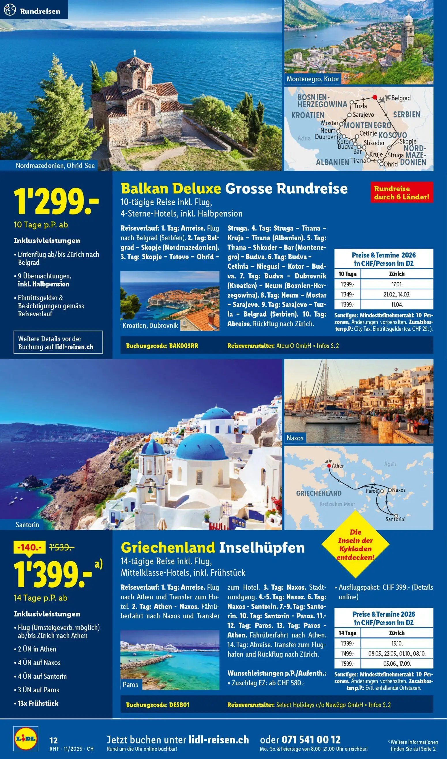 Lidl Aktionen Reisen November (2025-10-29 - 2025-11-30) | 12