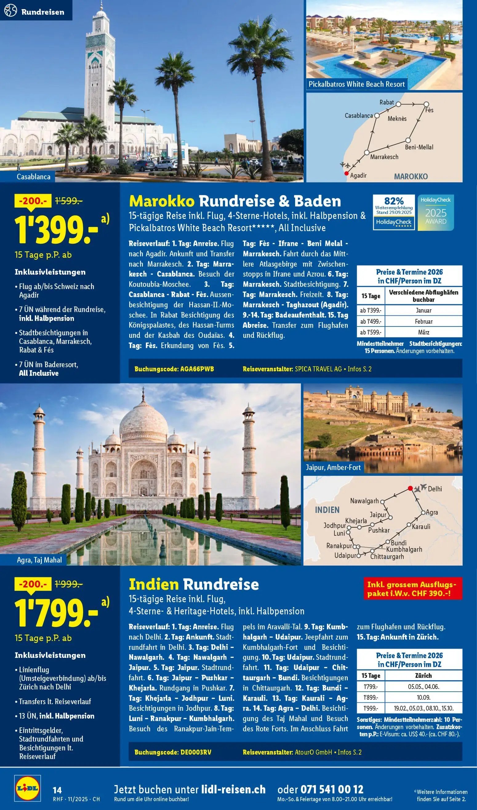 Lidl Aktionen Reisen November (2025-10-29 - 2025-11-30) | 14