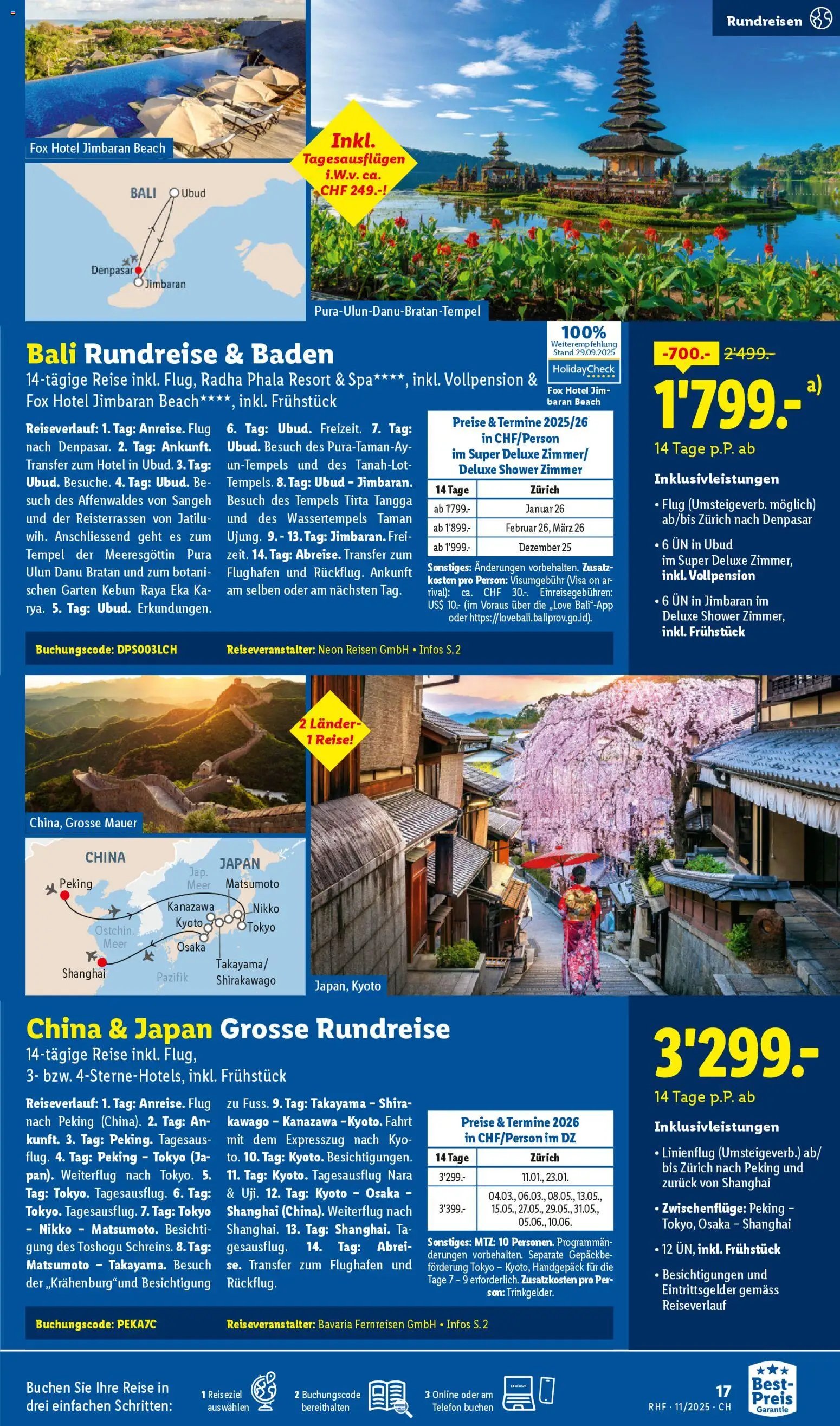 Lidl Aktionen Reisen November (2025-10-29 - 2025-11-30) | 17