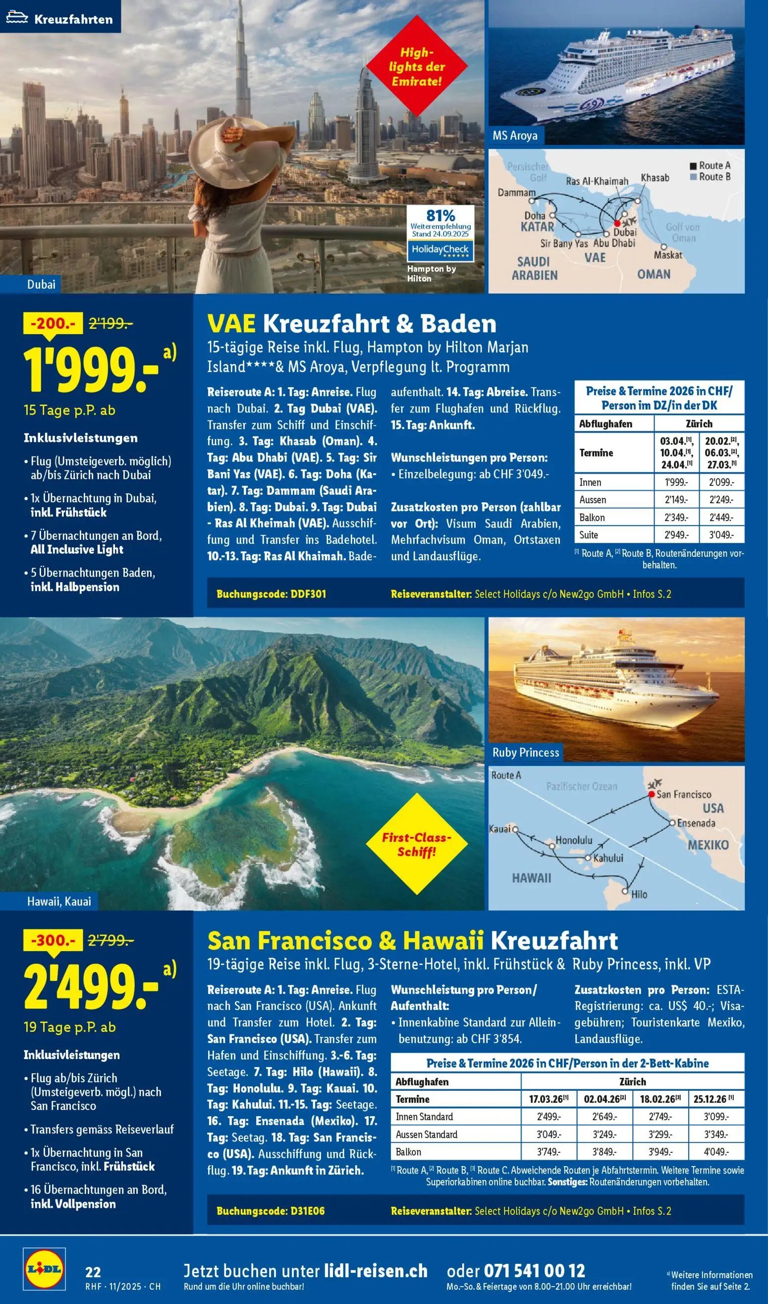 Lidl Aktionen Reisen November (2025-10-29 - 2025-11-30) | 22