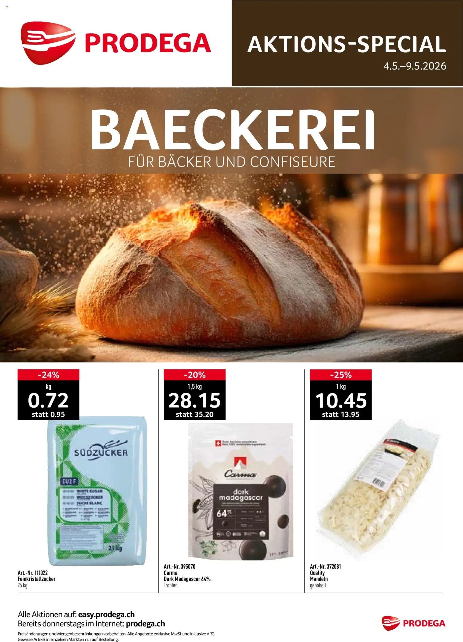 Prodega aktionen Bäckerei (2026-05-04 - 2026-05-09)