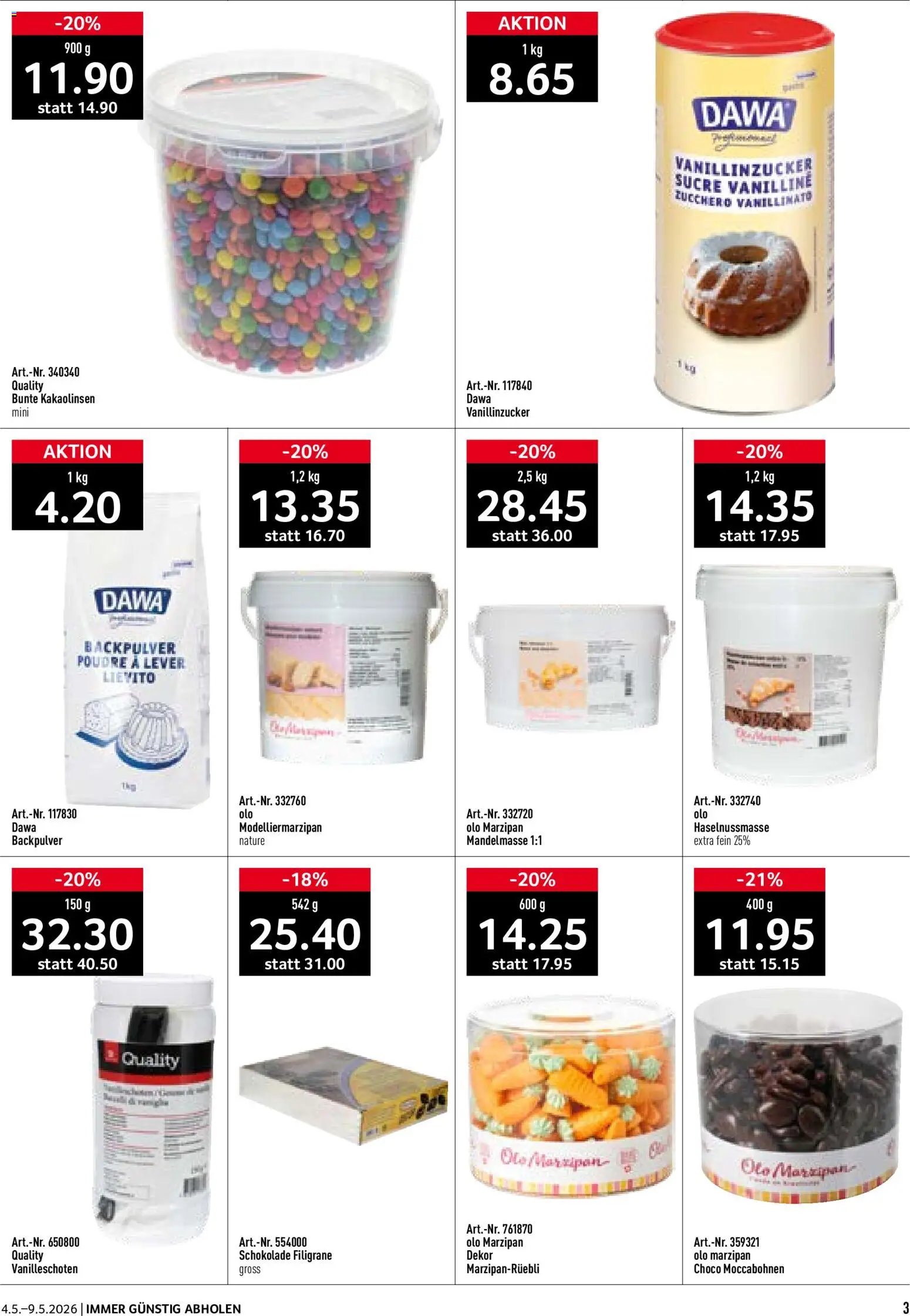 Prodega aktionen Bäckerei (2026-05-04 - 2026-05-09)