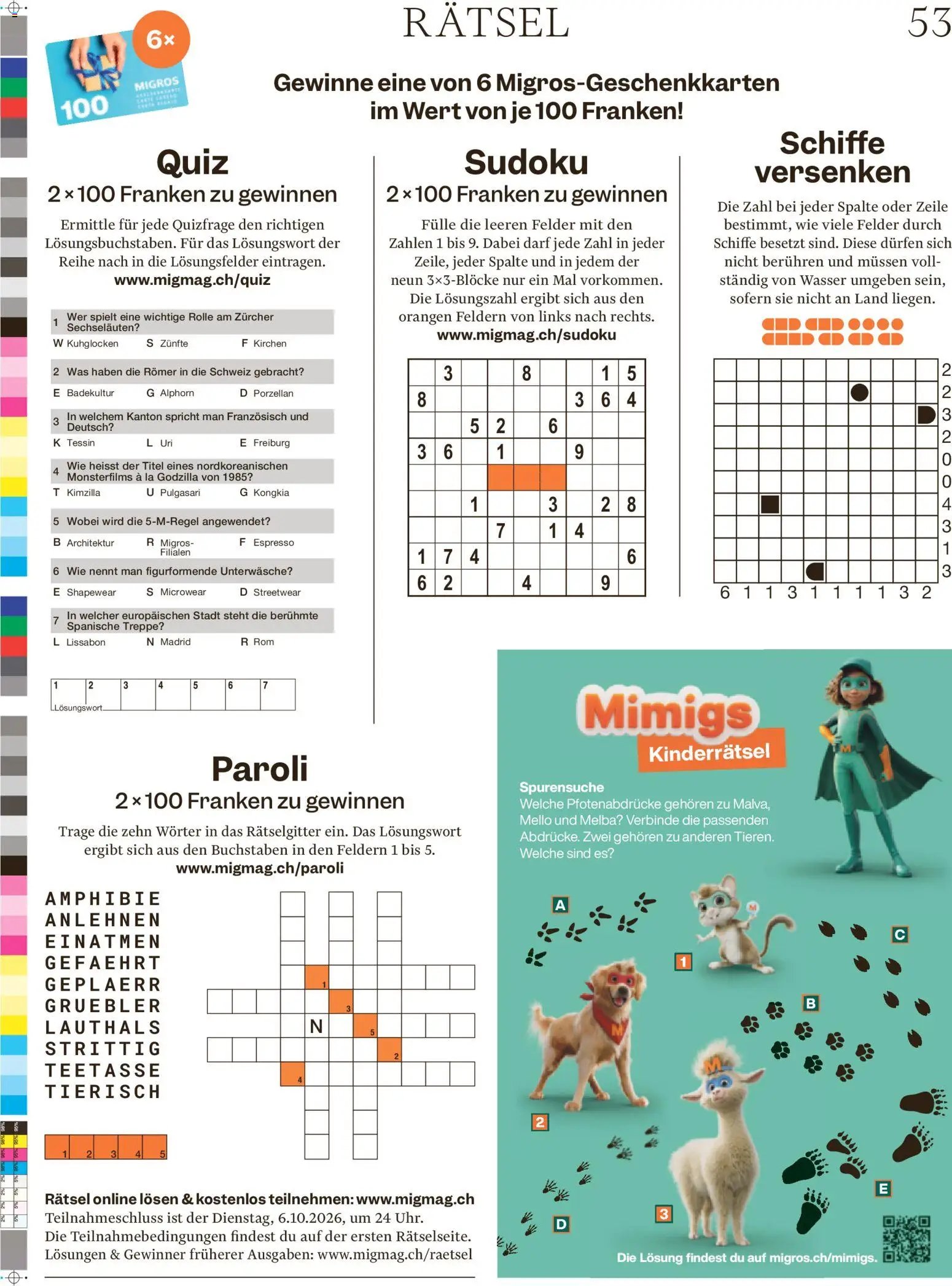 Migros aktionen Magazin