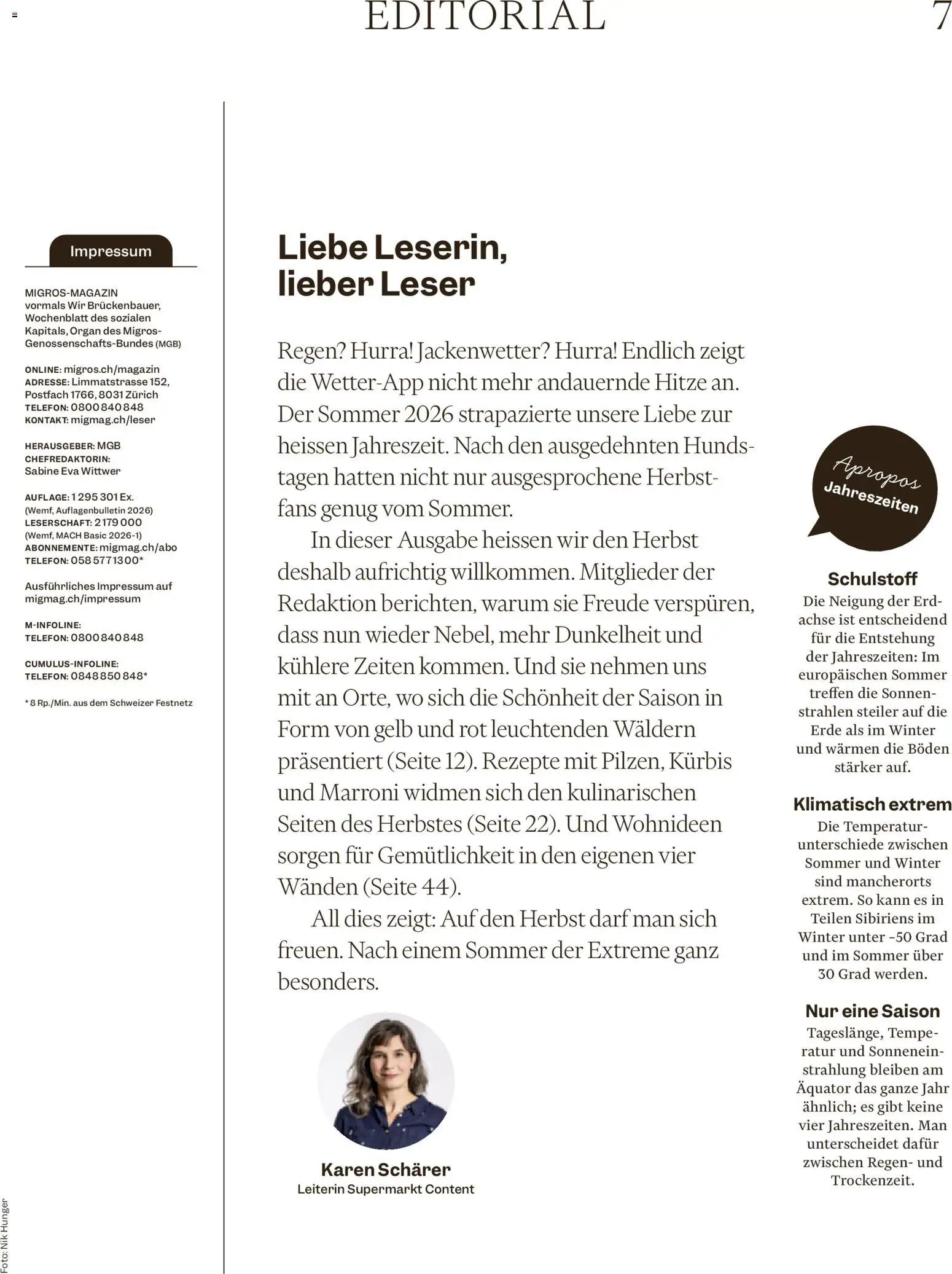 Migros aktionen Magazin