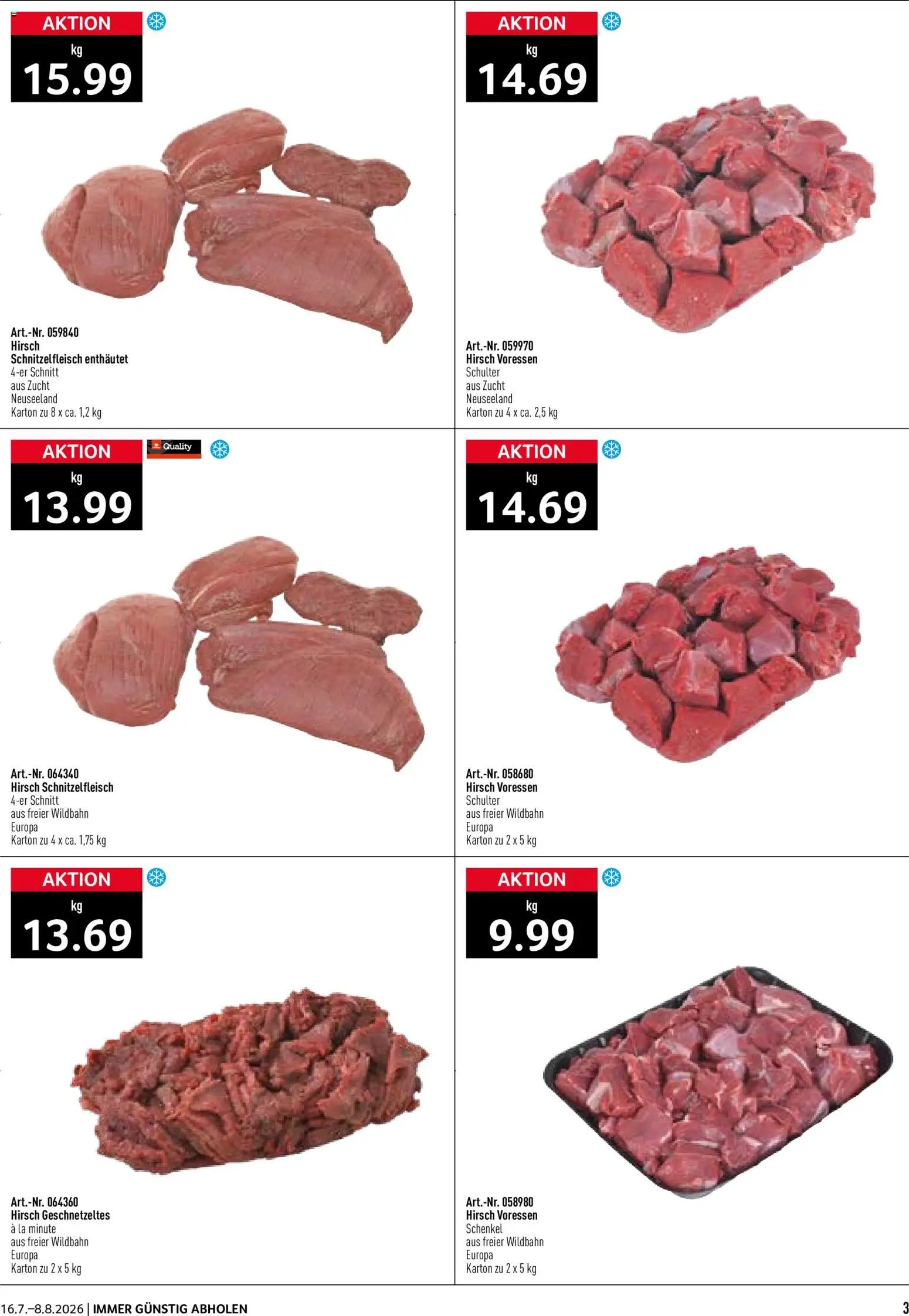 Prodega aktionen Wildvorverkauf