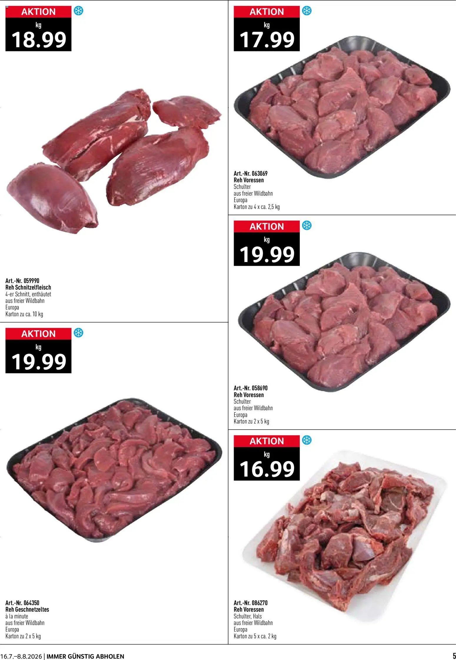 Prodega aktionen Wildvorverkauf