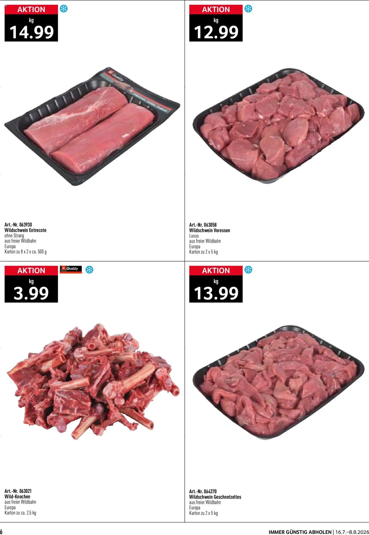 Prodega aktionen Wildvorverkauf