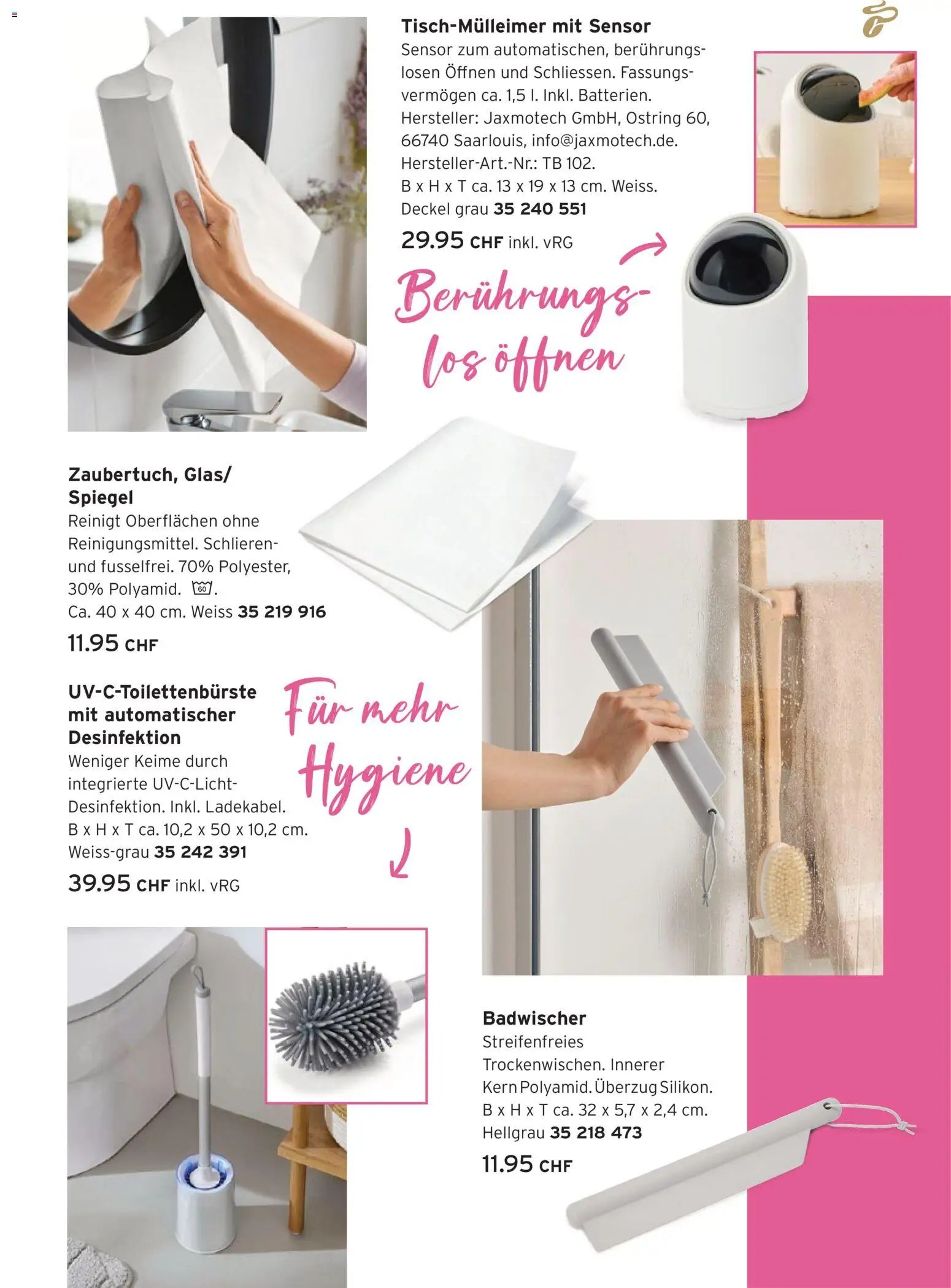 Tchibo aktionen Alpaka cleaning collection