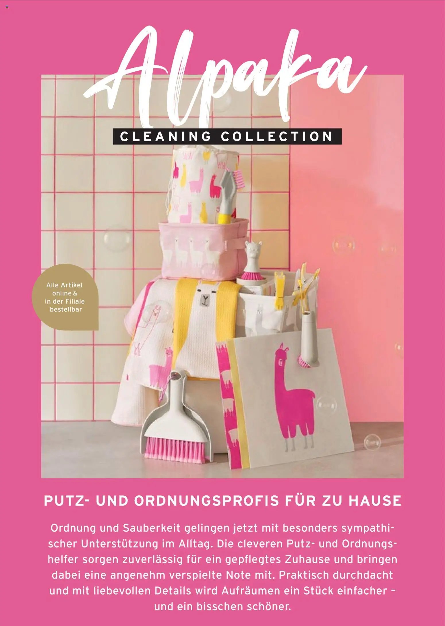 Tchibo aktionen Alpaka cleaning collection