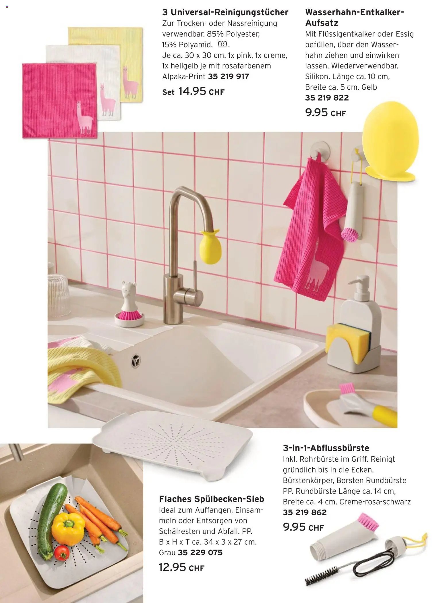 Tchibo aktionen Alpaka cleaning collection