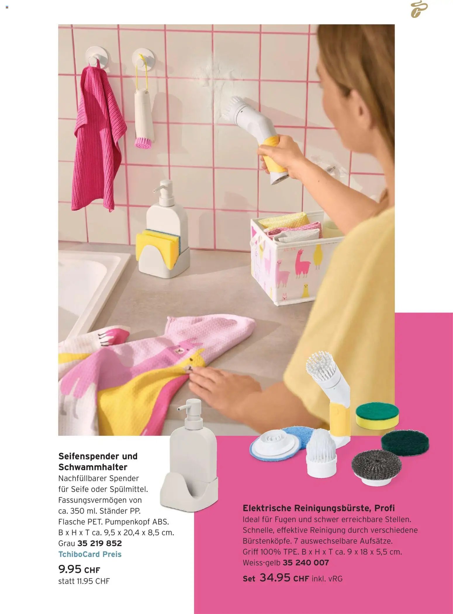 Tchibo aktionen Alpaka cleaning collection