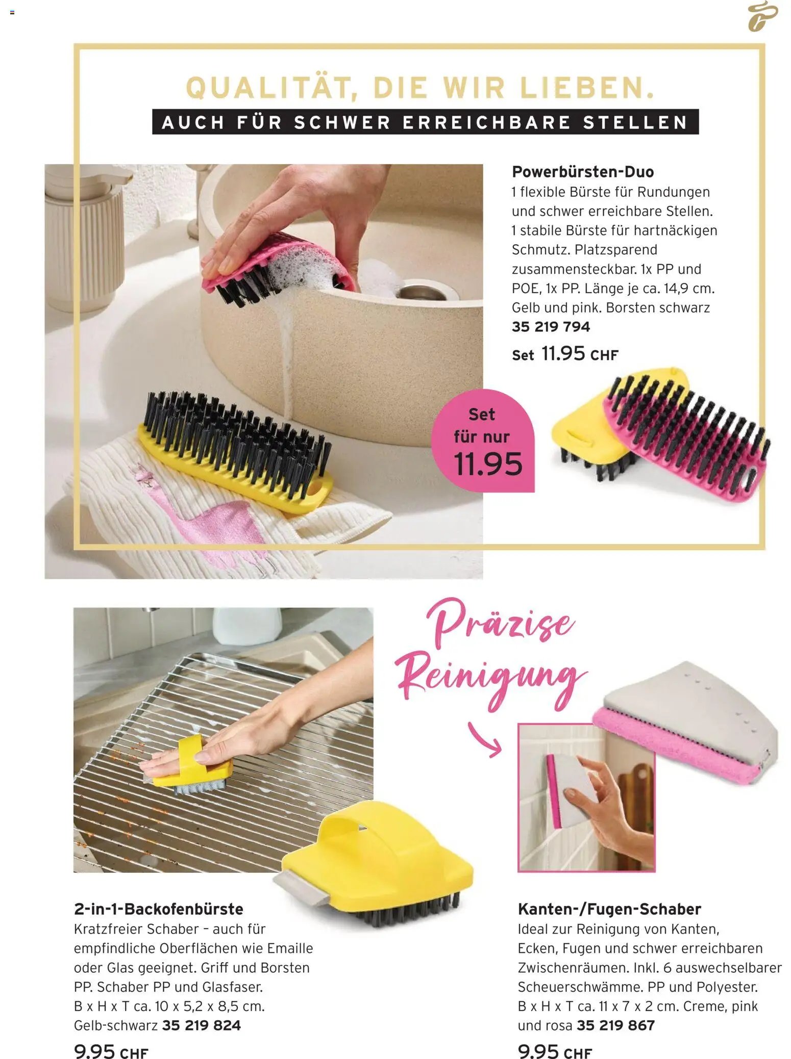 Tchibo aktionen Alpaka cleaning collection