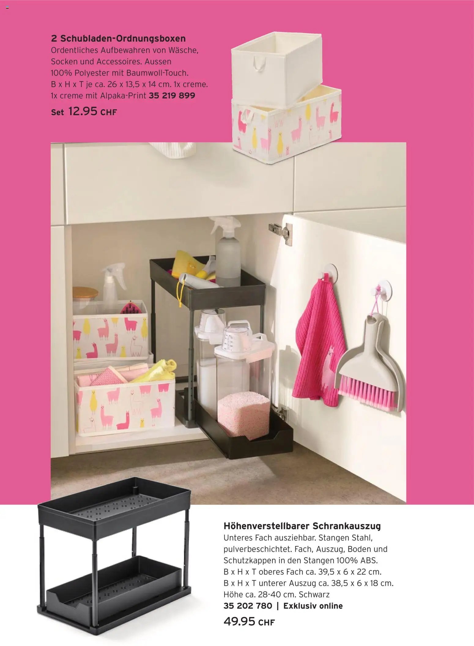 Tchibo aktionen Alpaka cleaning collection