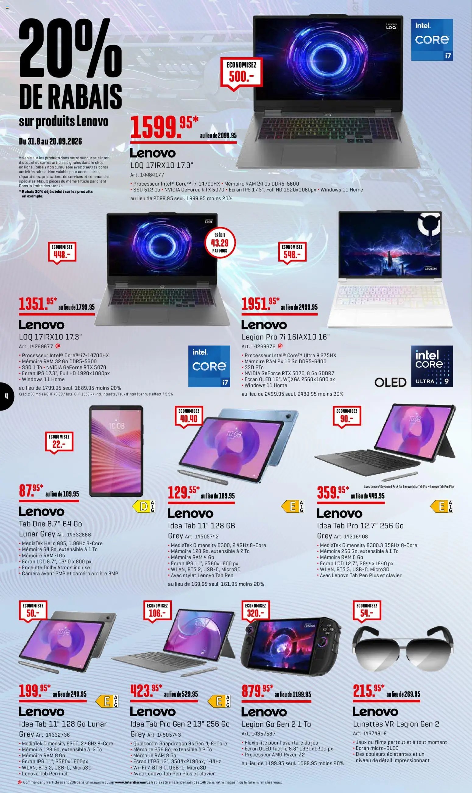 Interdiscount aktionen FR