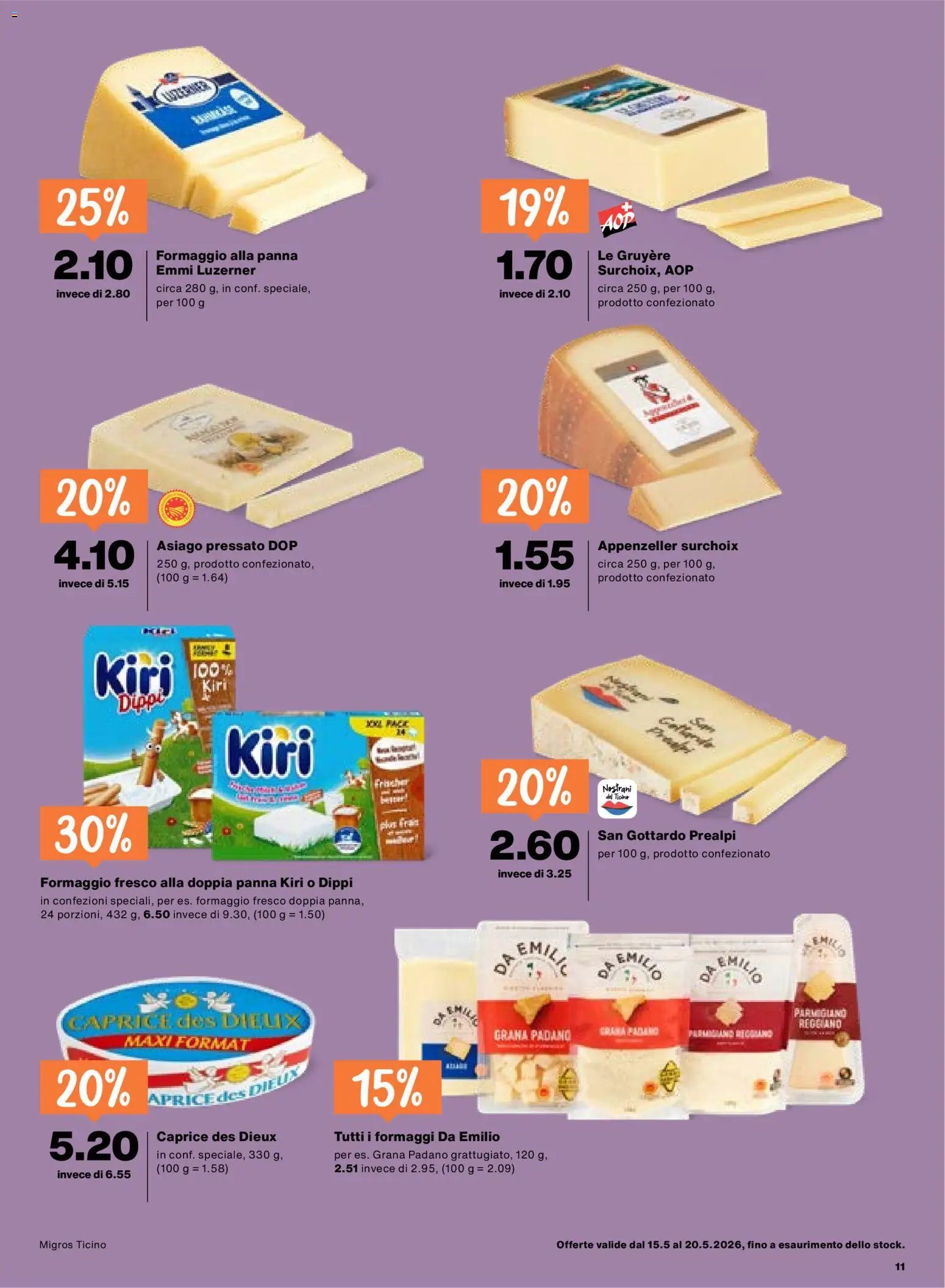 Migros aktionen IT (2026-05-15 - 2026-05-20)