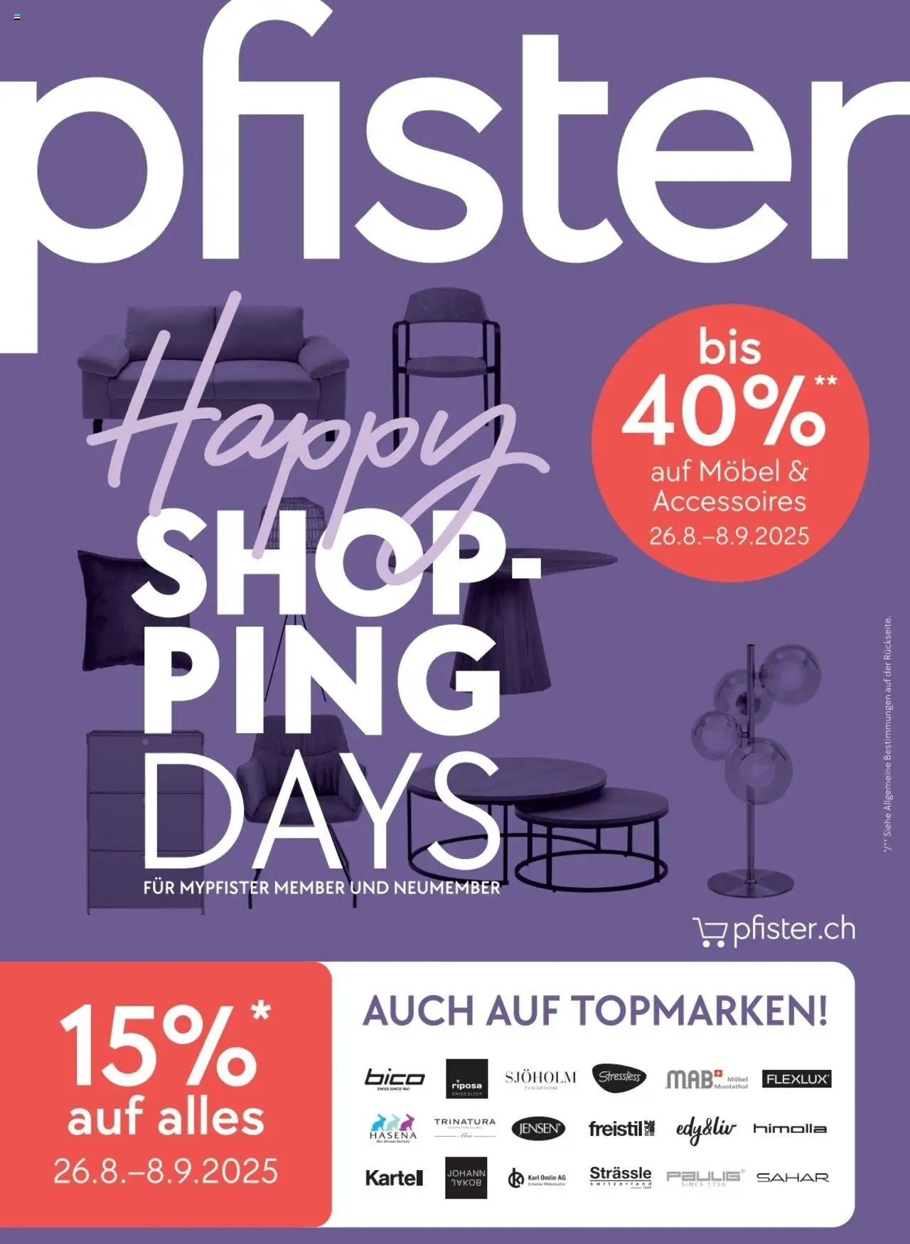Pfister Aktionen (2025-08-26 - 2025-09-08) | 1