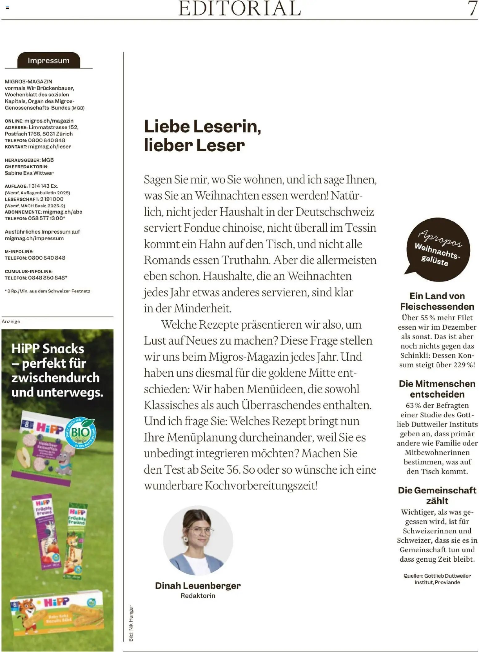 Migros Magazin (2025-12-16 - 2025-12-22) | 7
