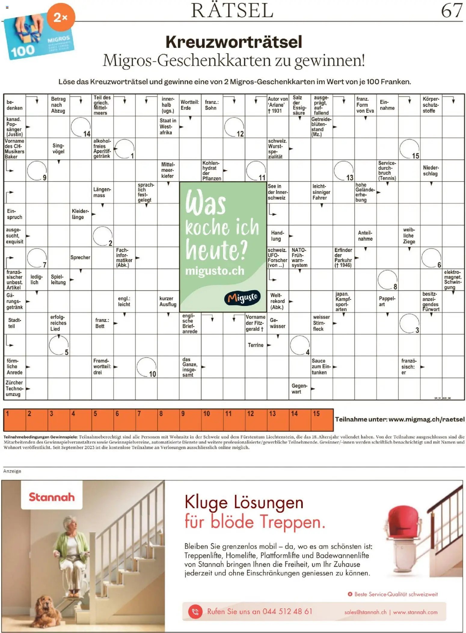Migros Magazin (2025-12-16 - 2025-12-22) | 67