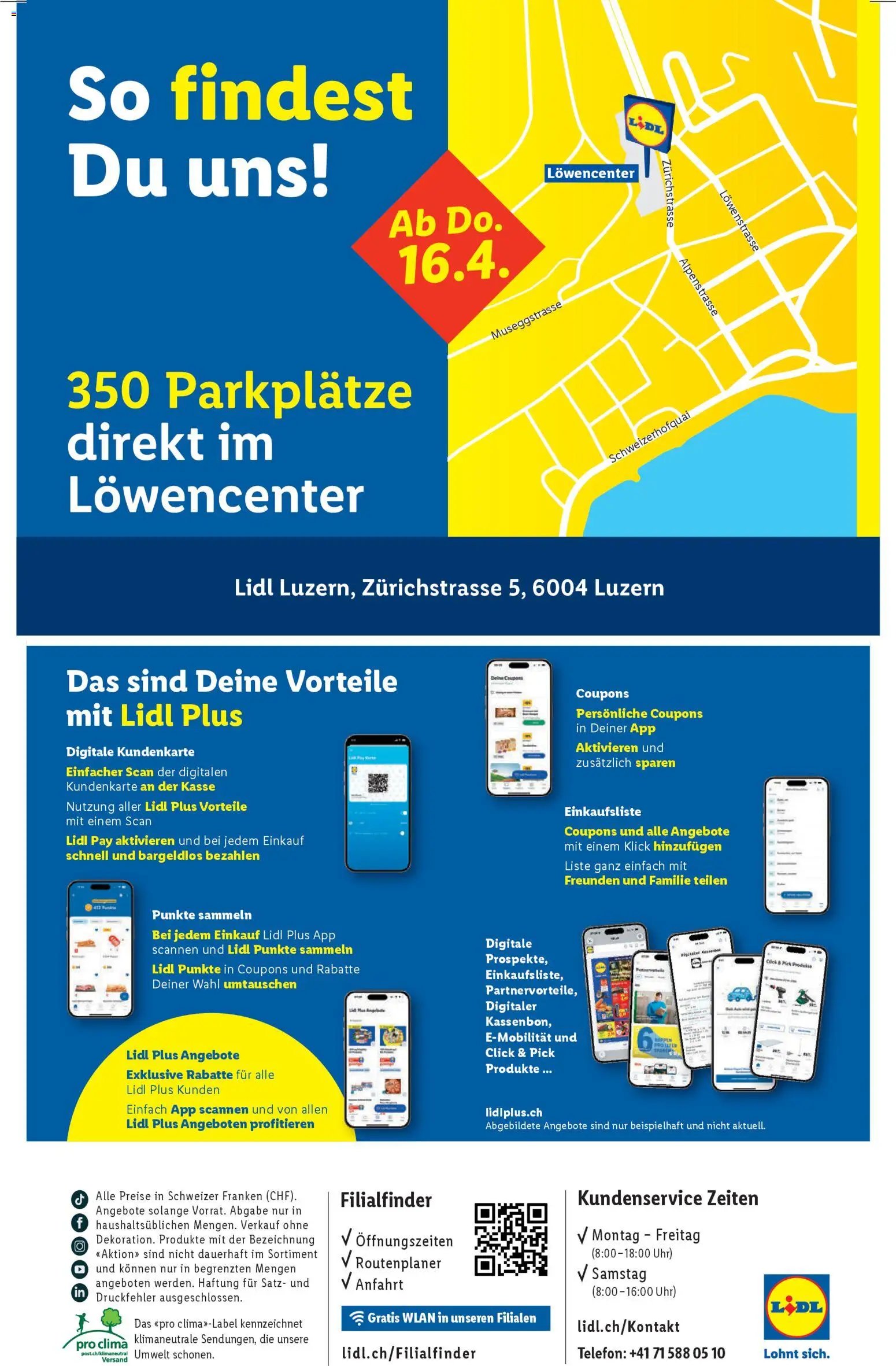 Lidl Aktionen Neueröffnung Luzern (2026-04-16 - 2026-04-22) | 8