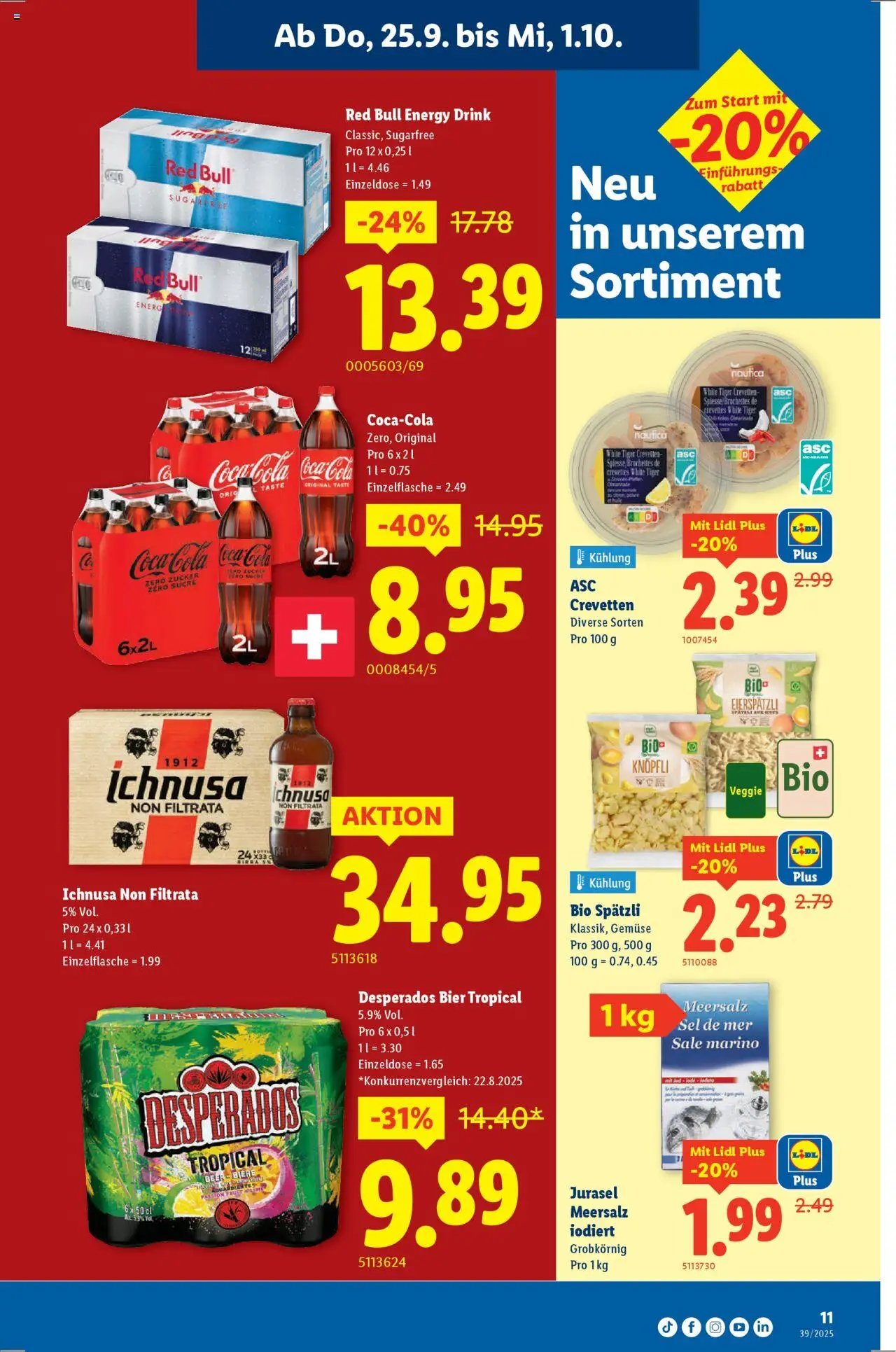 Lidl Aktionen (2025-09-25 - 2025-10-01)