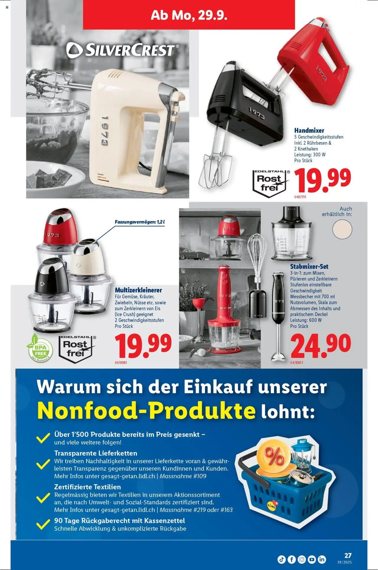 Lidl Aktionen (2025-09-25 - 2025-10-01)