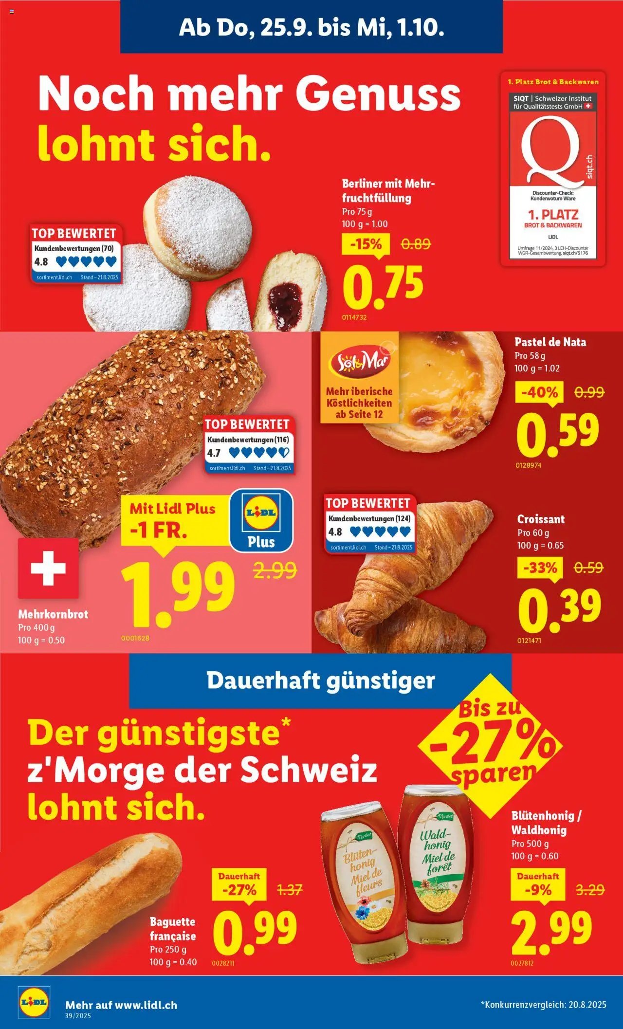 Lidl Aktionen (2025-09-25 - 2025-10-01)