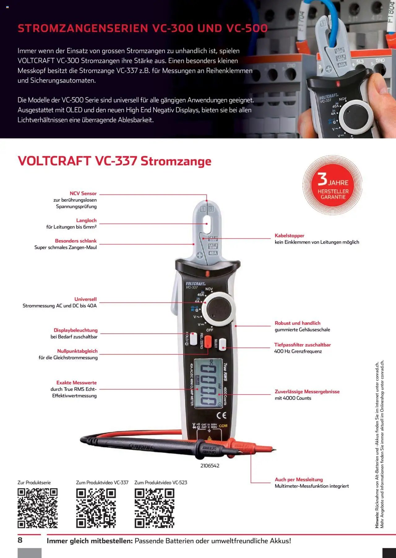 Conrad Aktionen Voltcraft News  (2024-11-04 - 2025-12-31) | 8