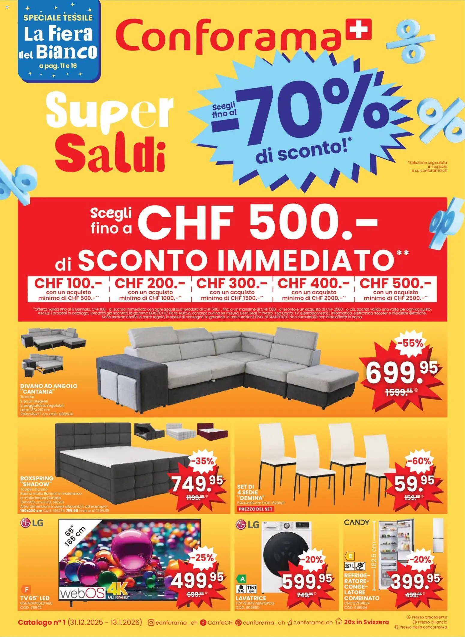 Conforama Aktionen IT (2025-12-31 - 2026-01-13)