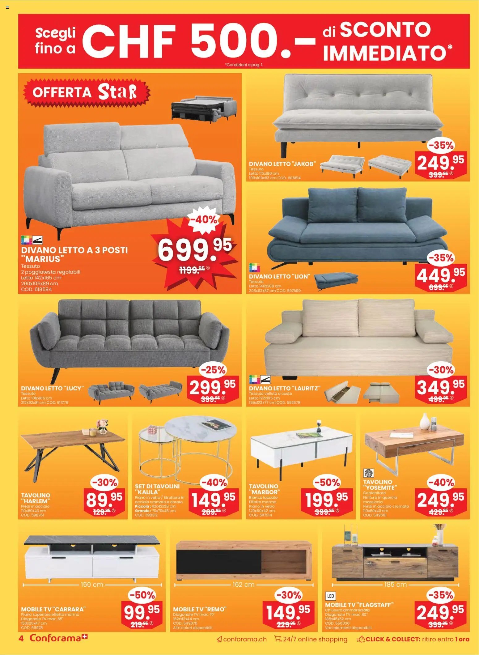 Conforama Aktionen IT (2025-12-31 - 2026-01-13)