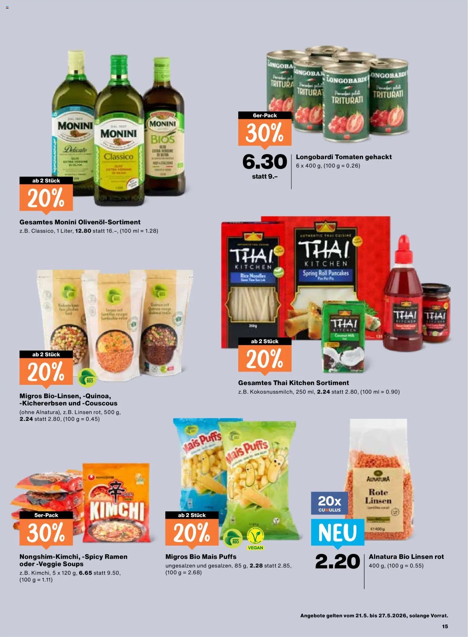 Migros aktionen (2026-05-21 - 2026-05-27)