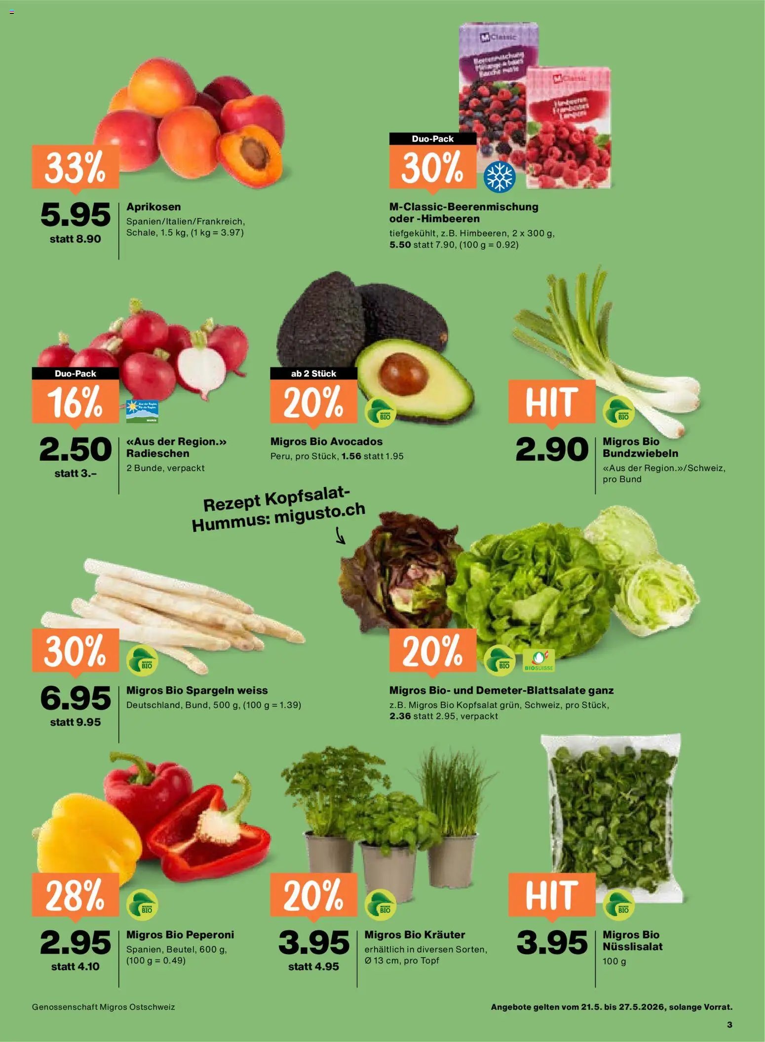 Migros aktionen (2026-05-21 - 2026-05-27)