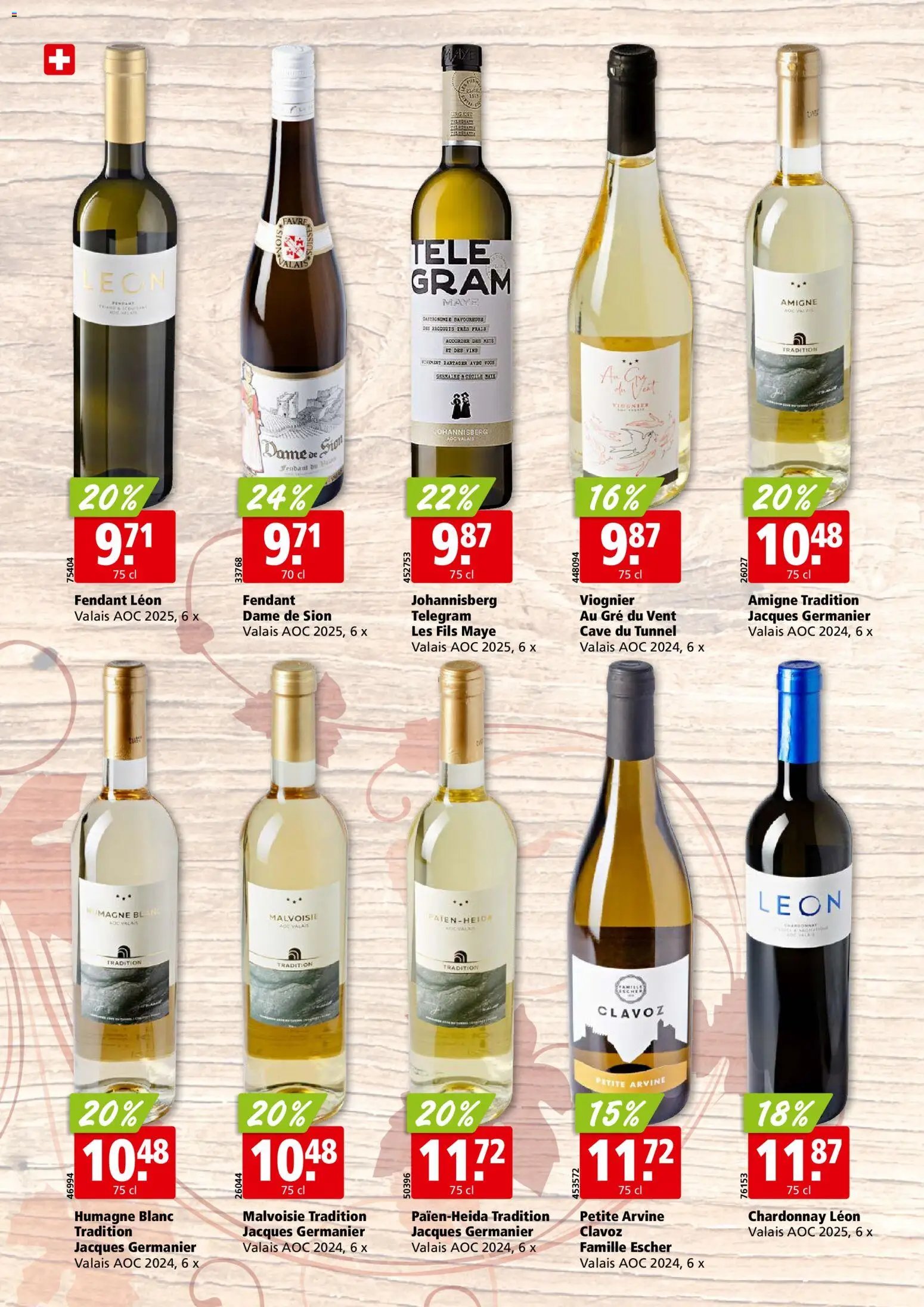 Aligro aktionen Vins Sion