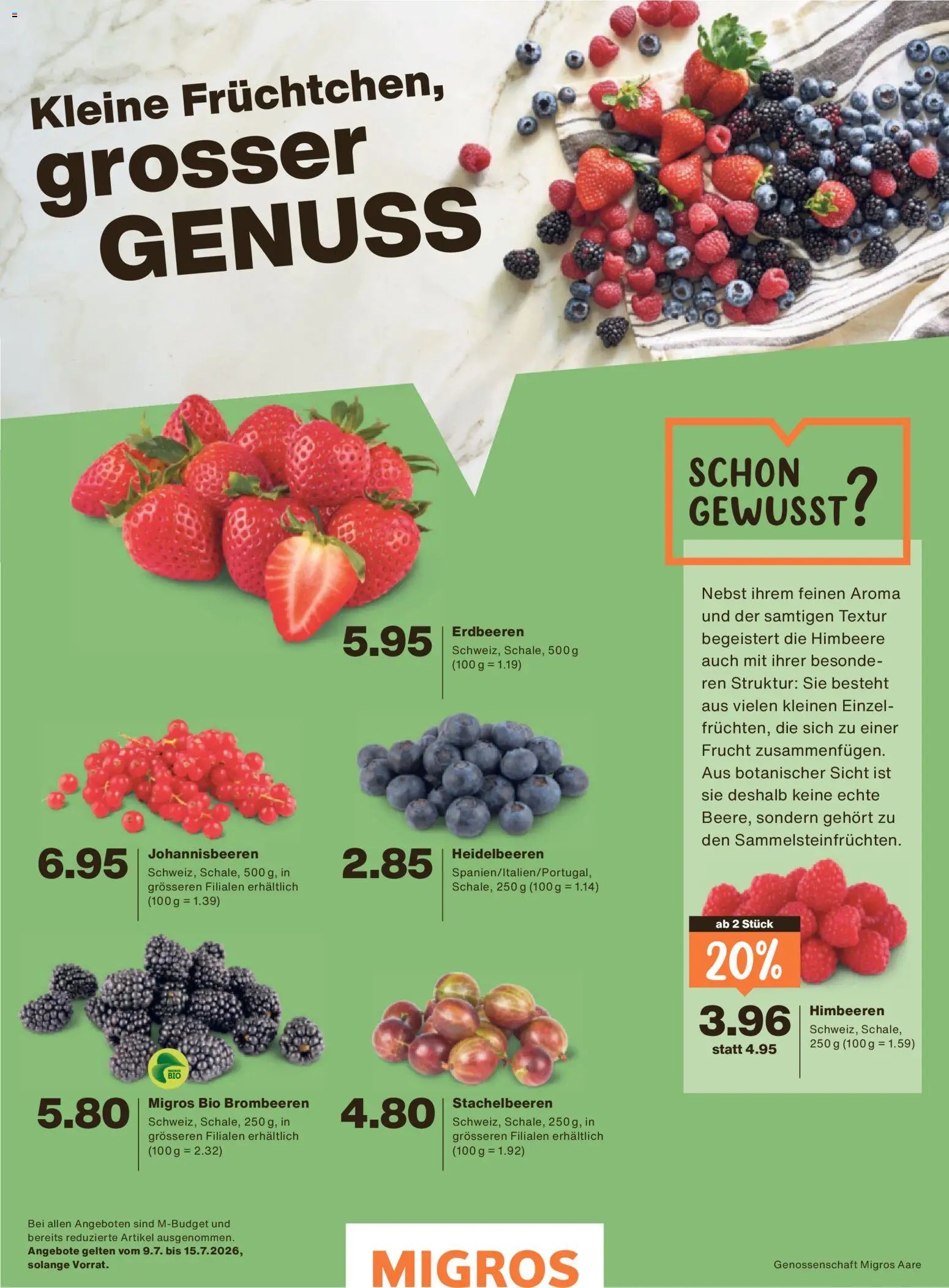 Migros aktionen Magazin