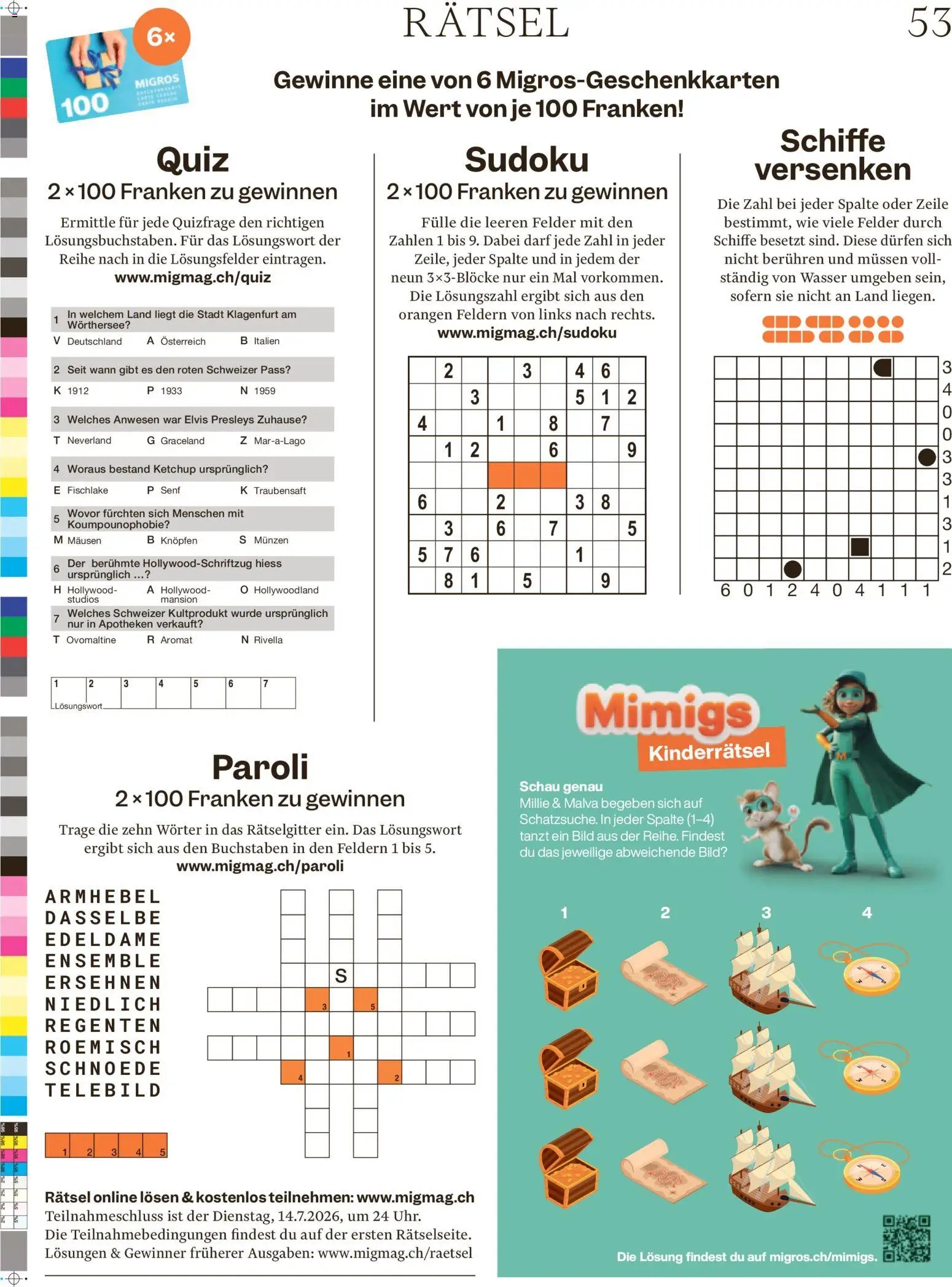Migros aktionen Magazin