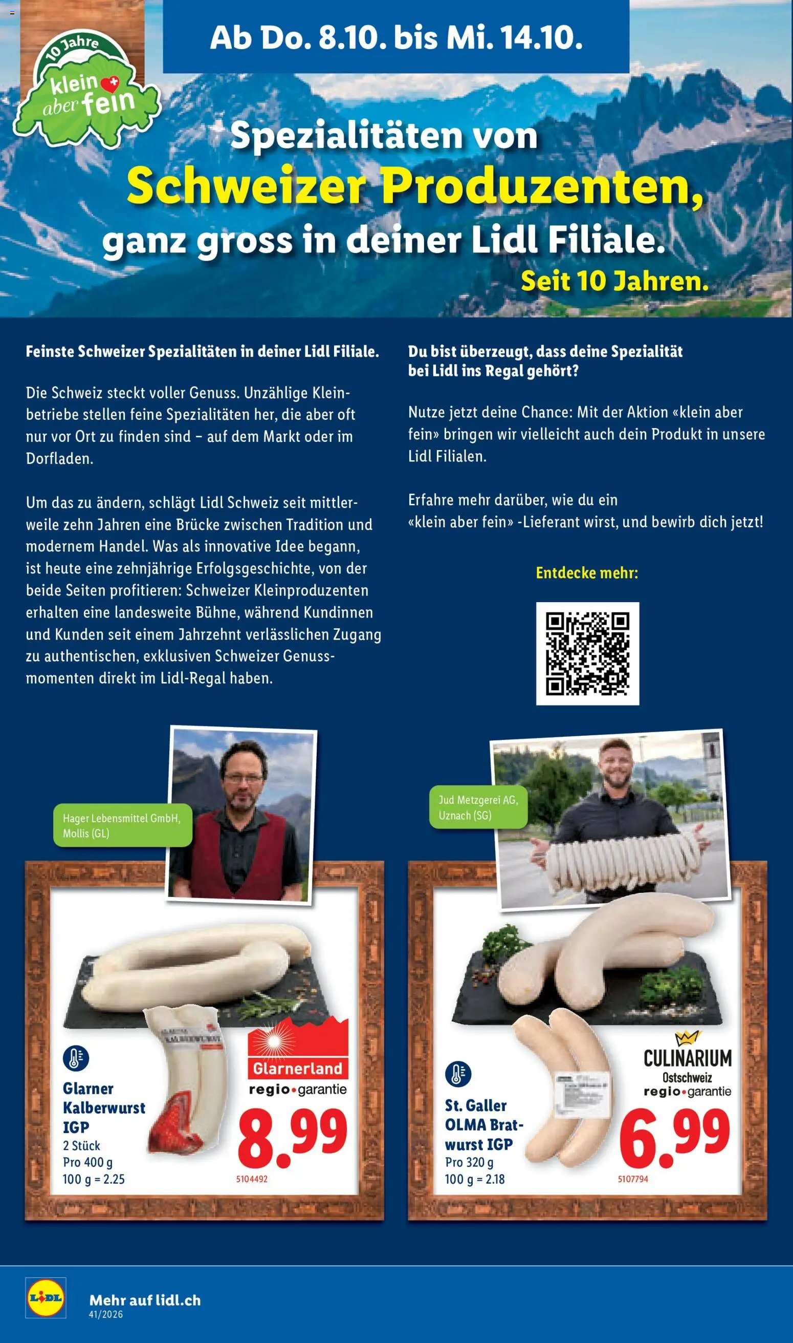 Lidl aktionen Feinste Schweizer Spezialitäten