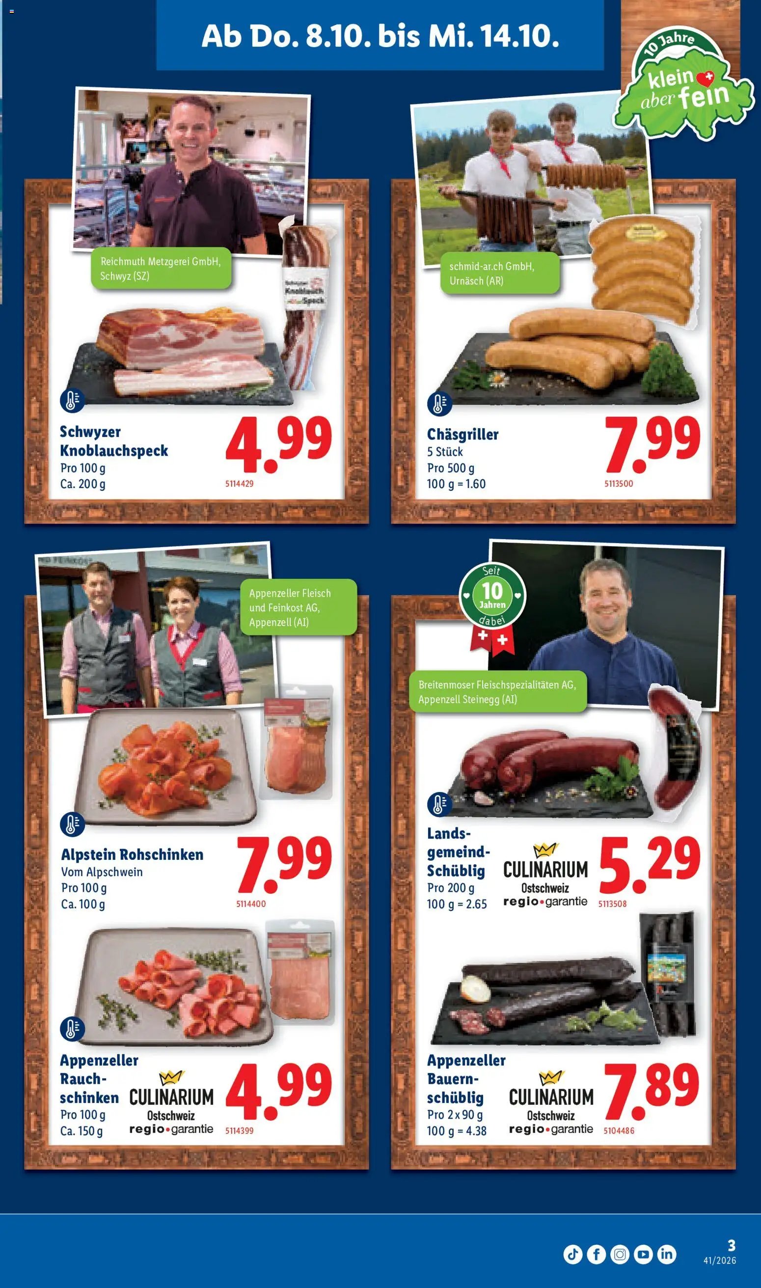 Lidl aktionen Feinste Schweizer Spezialitäten