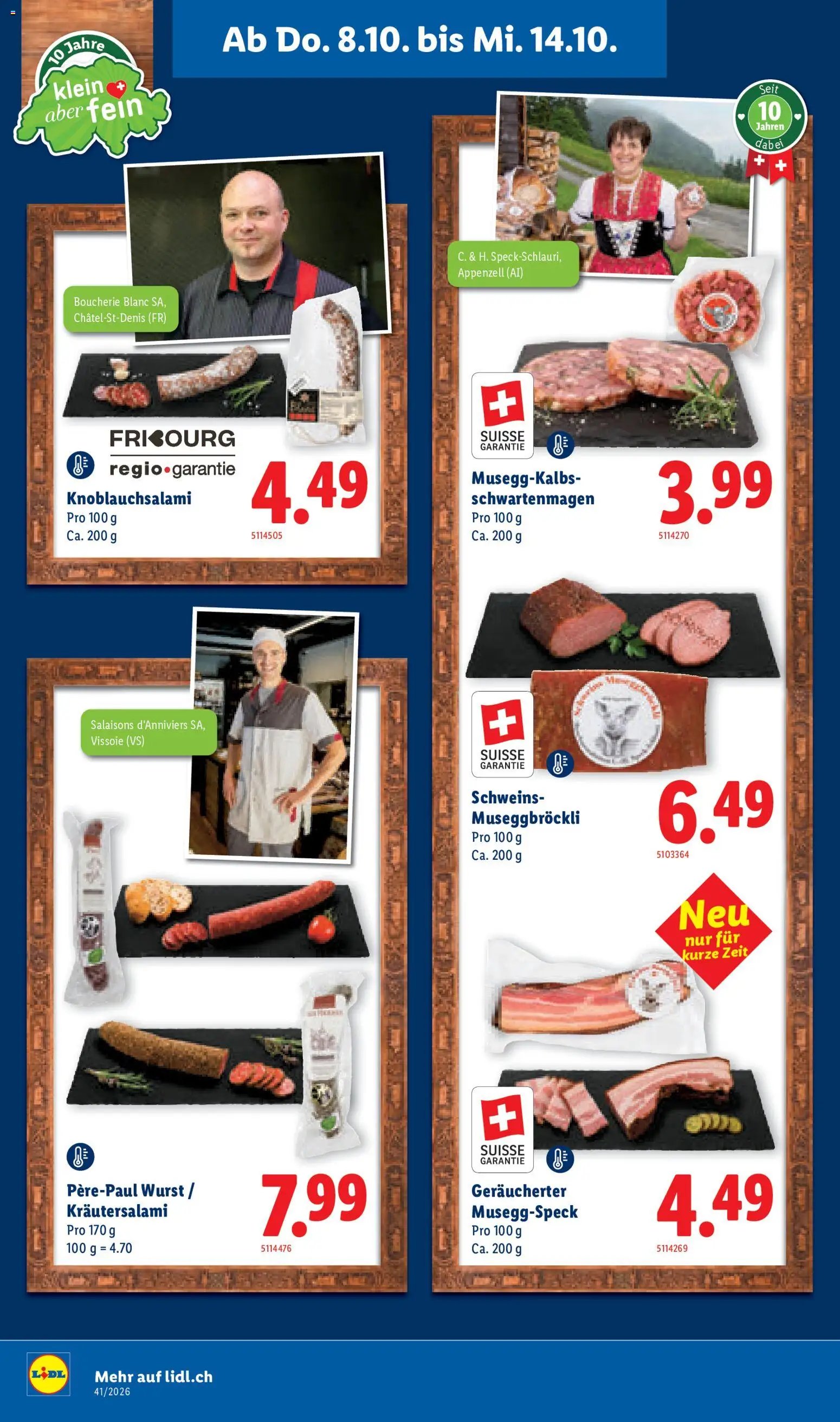 Lidl aktionen Feinste Schweizer Spezialitäten
