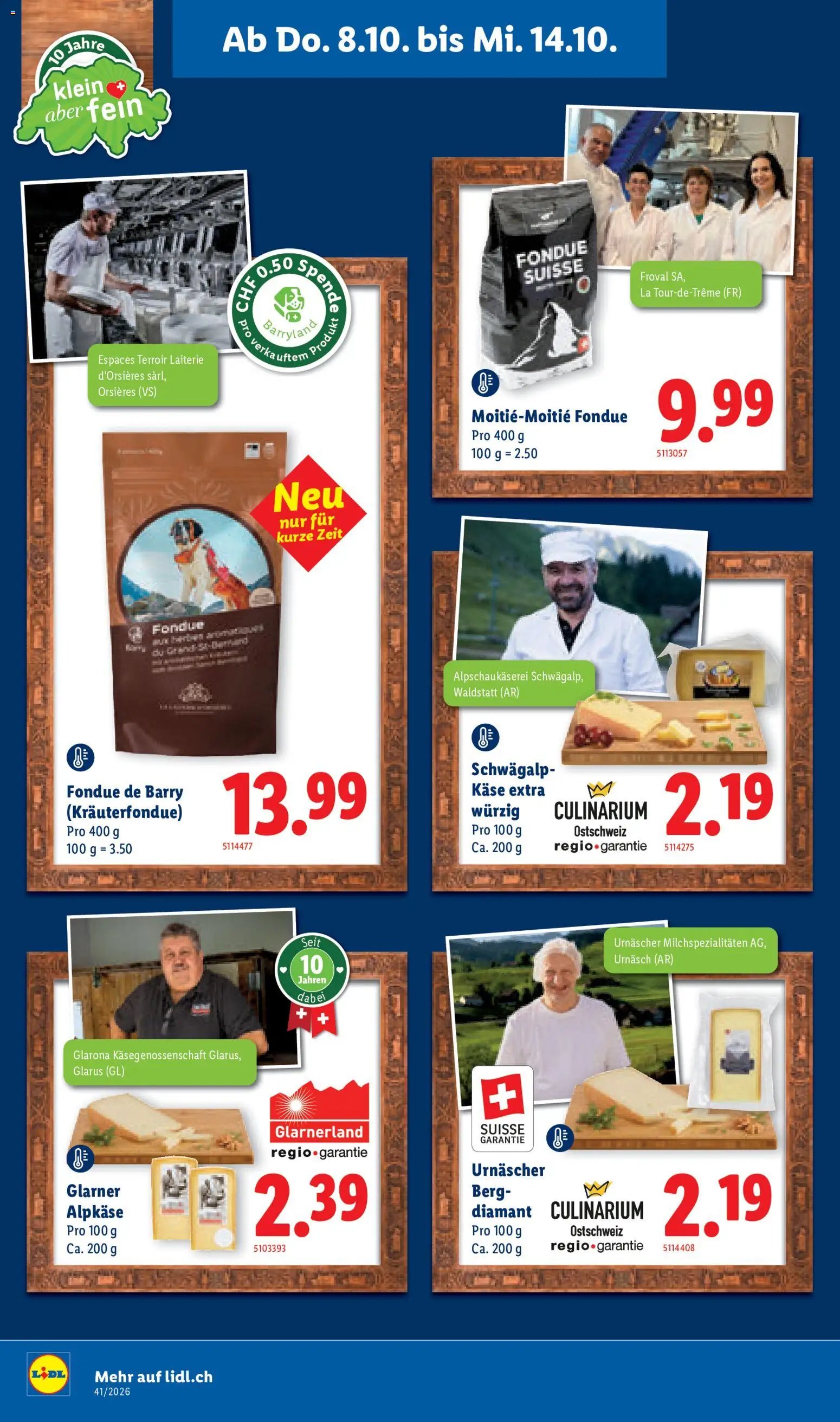Lidl aktionen Feinste Schweizer Spezialitäten
